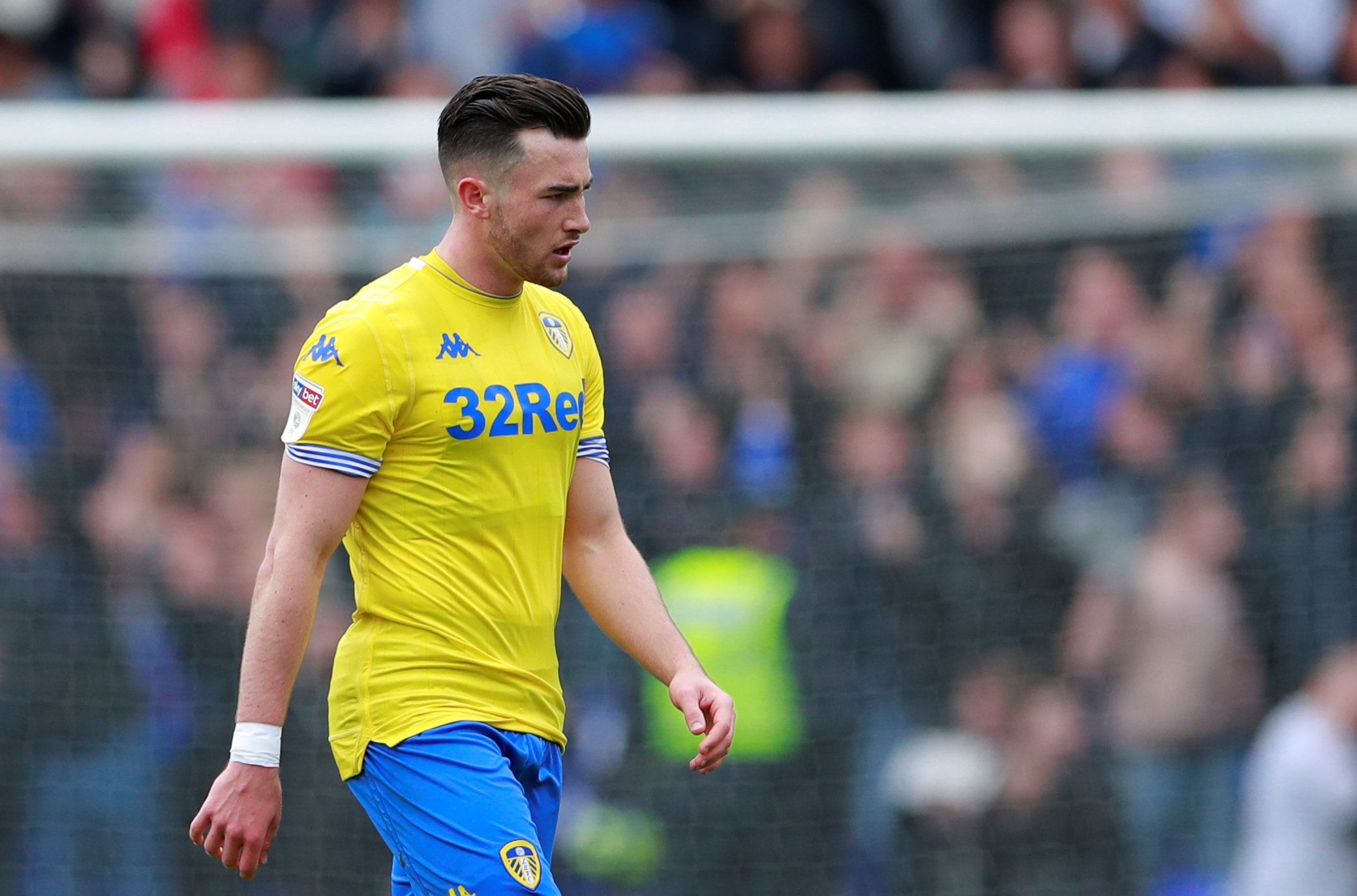 Soccer Football - Championship - Ipswich Town v Leeds United - Portman Road, Ipswich, Britain - May 5, 2019   Leeds United's Jack Harrison reacts   Action Images/Andrew Couldridge    EDITORIAL USE ONLY. No use with unauthorized audio, video, data, fixture lists, club/league logos or 