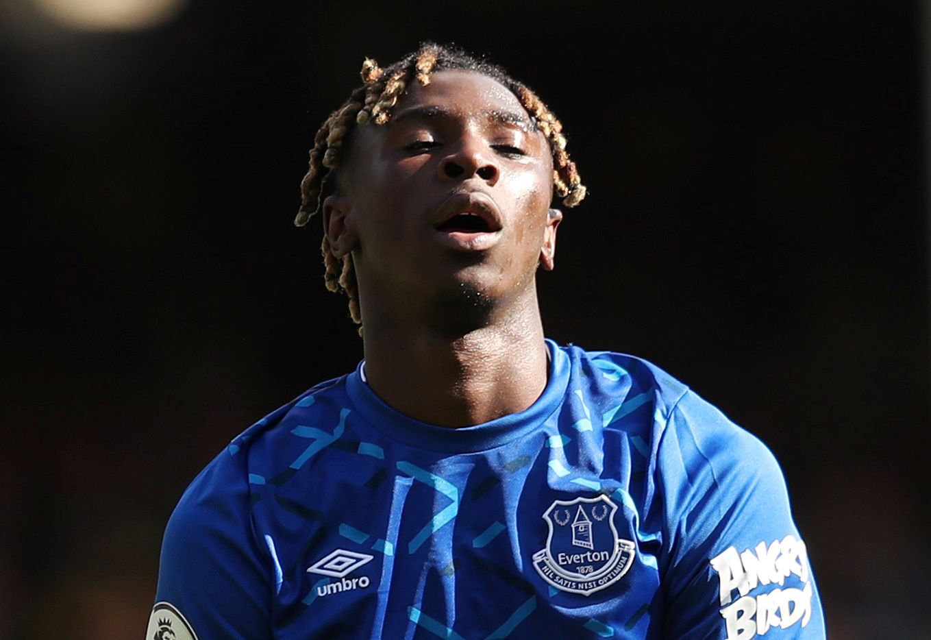 Soccer Football - Premier League - Everton v Watford - Goodison Park, Liverpool, Britain - August 17, 2019  Everton's Moise Kean reacts after a missed chance REUTERS/Jon Super  EDITORIAL USE ONLY. No use with unauthorized audio, video, data, fixture lists, club/league logos or 