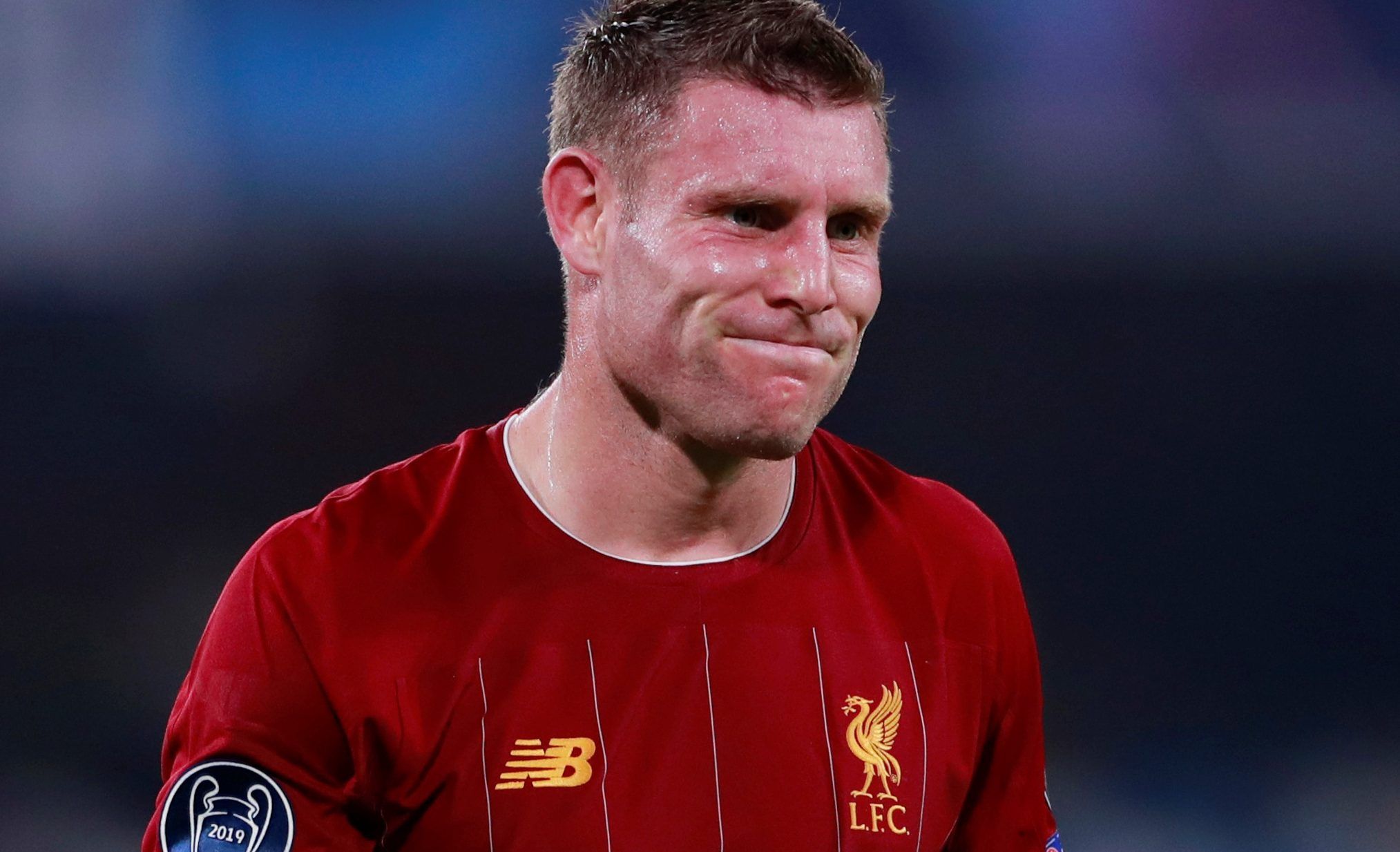 Soccer Football - Champions League - Group E - Napoli v Liverpool - Stadio San Paolo, Naples, Italy - September 17, 2019  Liverpool's James Milner reacts               Action Images via Reuters/Andrew Couldridge