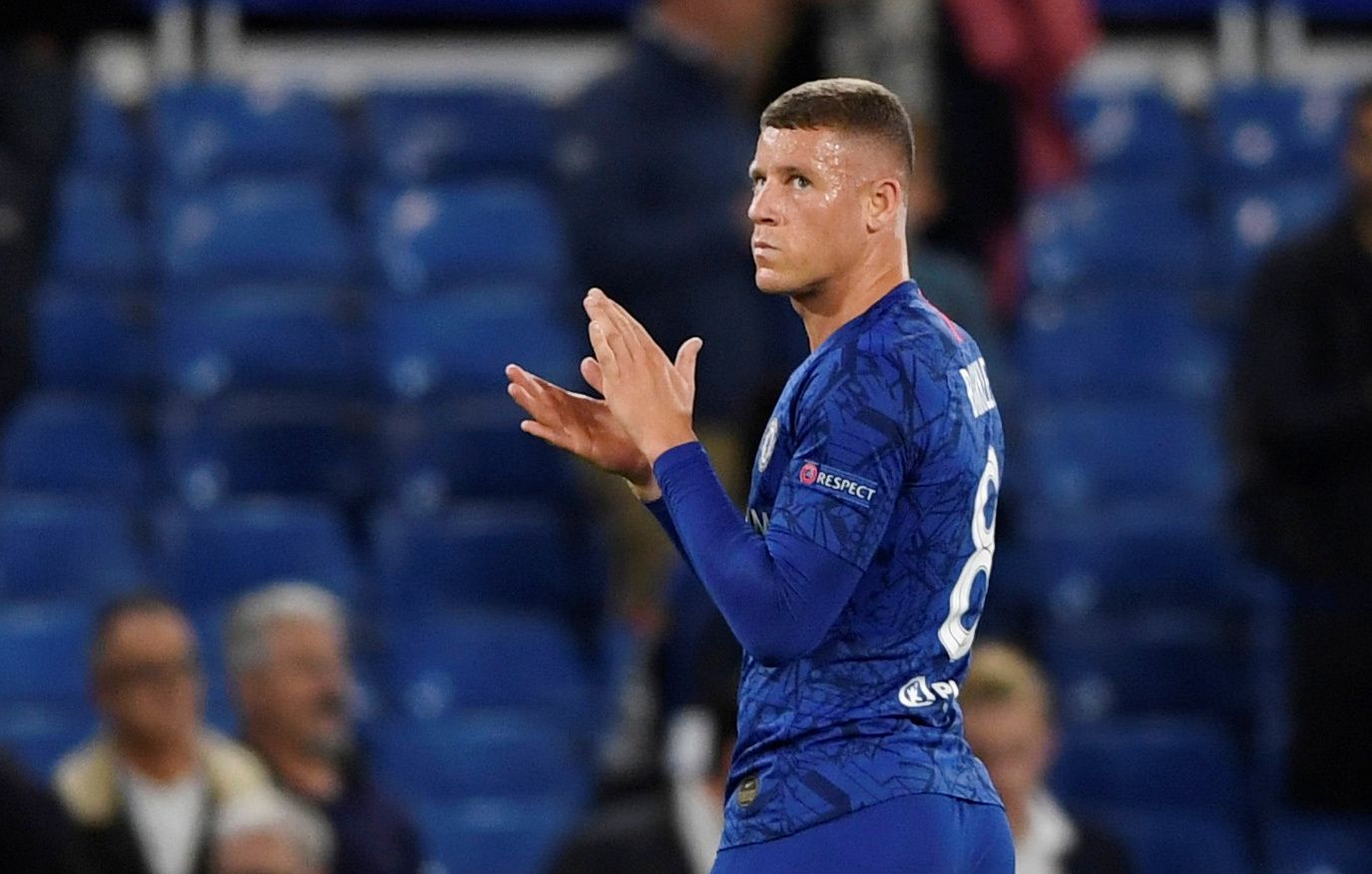 Soccer Football - Champions League - Group H - Chelsea v Valencia - Stamford Bridge, London, Britain - September 17, 2019  Chelsea's Ross Barkley looks dejected as he applauds the fans at the end of the match   Action Images via Reuters/Tony O'Brien