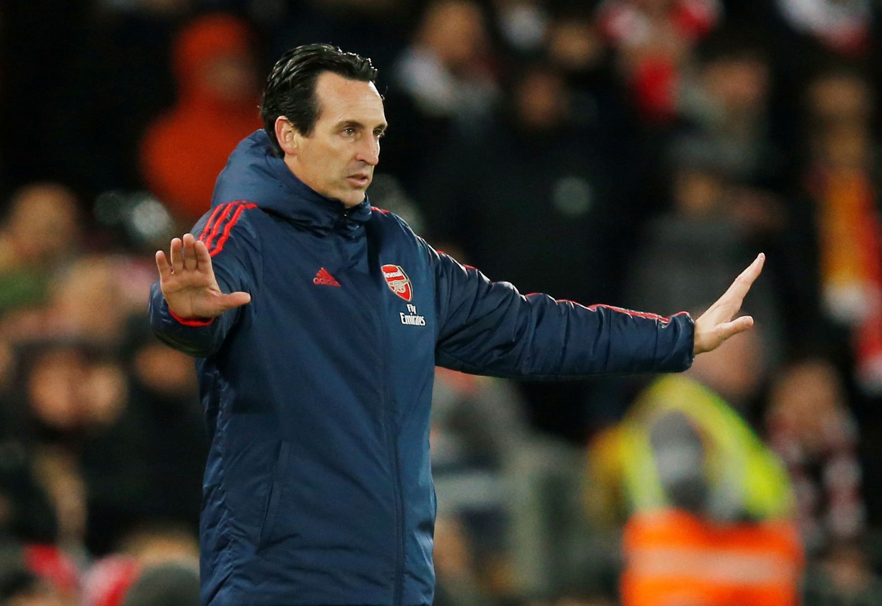 Soccer Football - Carabao Cup - Fourth Round - Liverpool v Arsenal - Anfield, Liverpool, Britain - October 30, 2019  Arsenal manager Unai Emery   REUTERS/Andrew Yates  EDITORIAL USE ONLY. No use with unauthorized audio, video, data, fixture lists, club/league logos or 