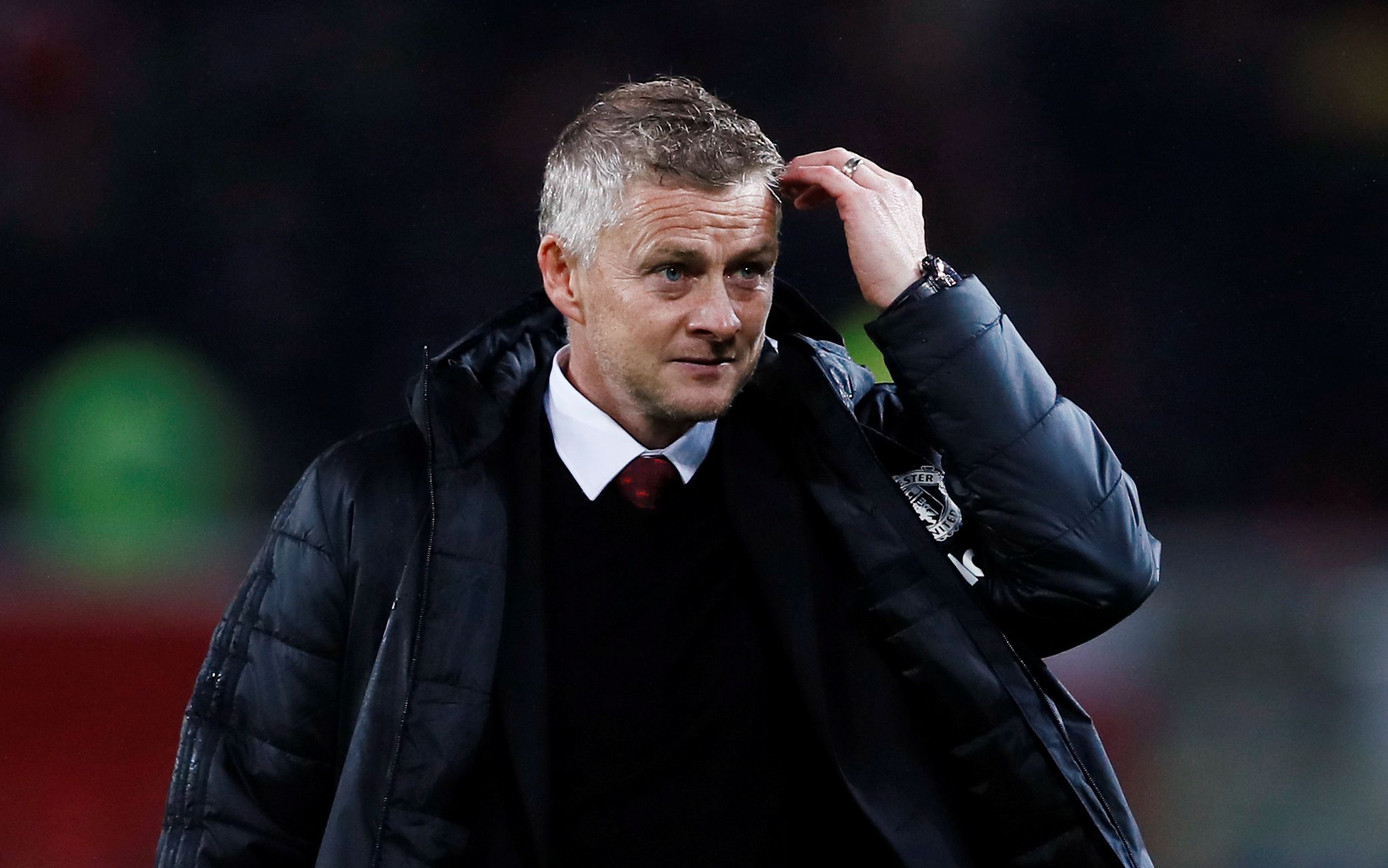 Soccer Football - Premier League - Manchester United v Arsenal - Old Trafford, Manchester, Britain - September 30, 2019   Manchester United manager Ole Gunnar Solskjaer reacts at the end of the match    Action Images via Reuters/Jason Cairnduff    EDITORIAL USE ONLY. No use with unauthorized audio, video, data, fixture lists, club/league logos or 