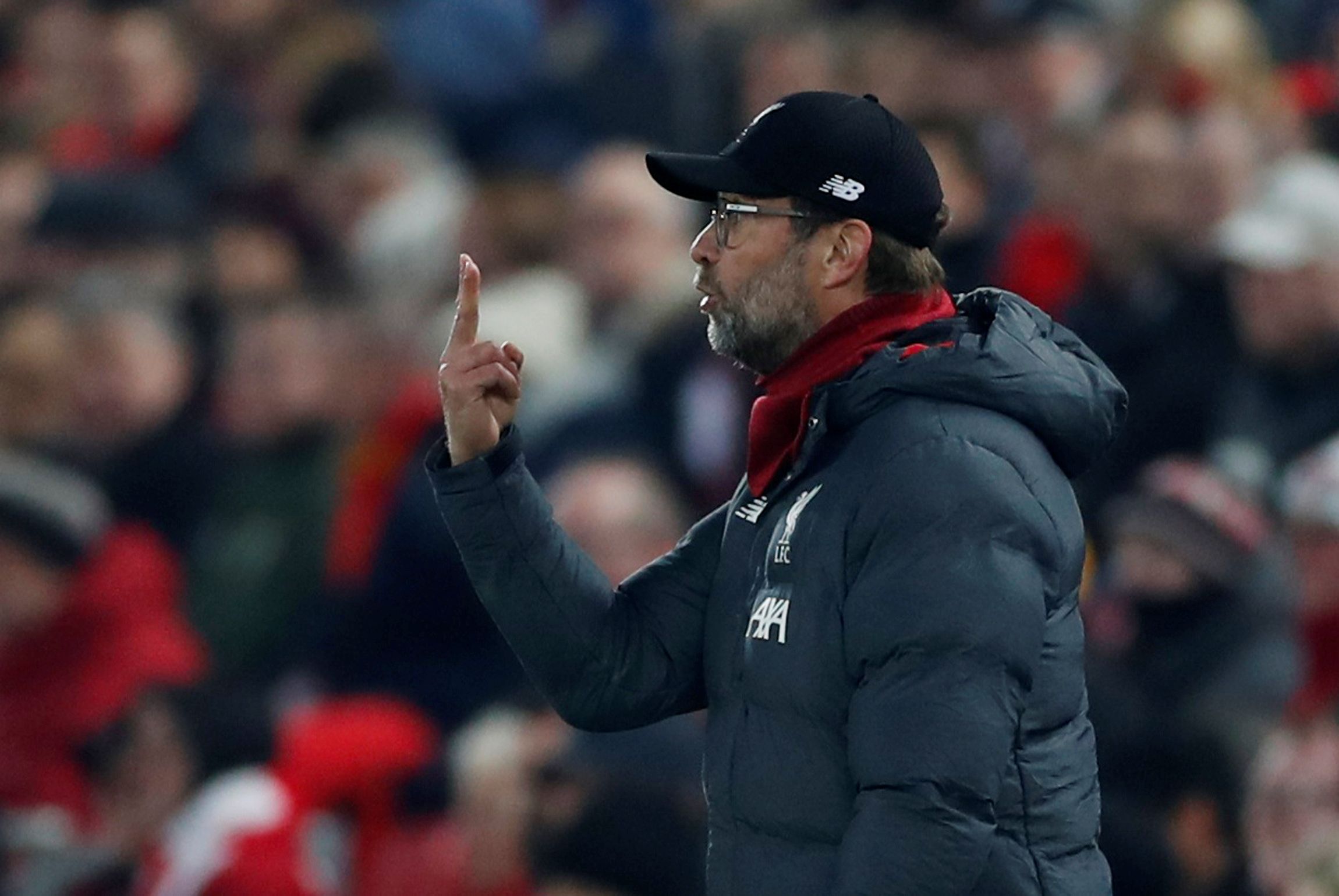 Soccer Football - Champions League - Group E - Liverpool v KRC Genk - Anfield, Liverpool, Britain - November 5, 2019  Liverpool manager Juergen Klopp   Action Images via Reuters/Lee Smith