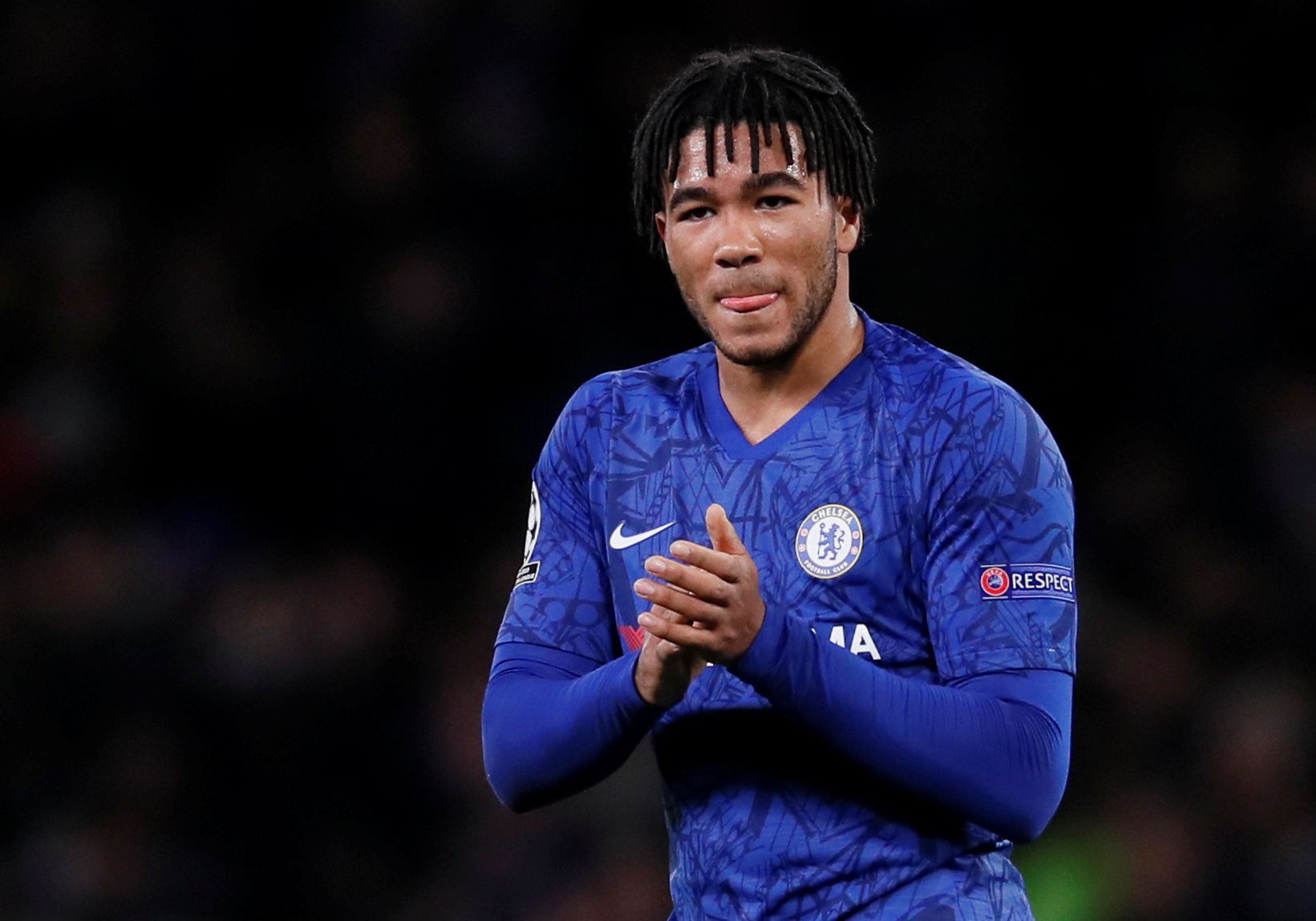 Soccer Football - Champions League - Group H - Chelsea v Ajax Amsterdam - Stamford Bridge, London, Britain - November 5, 2019  Chelsea's Reece James applauds the fans after the match    REUTERS/David Klein