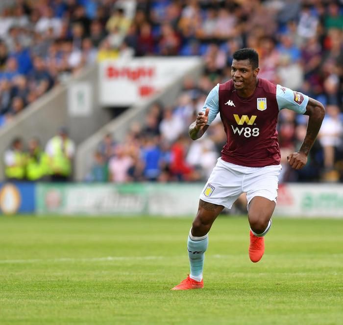 Shrewsbury Town V Aston Villa in a pre season friendly at  New Meadow, with new signing ,Wesley
Sunday 21st July 2019.