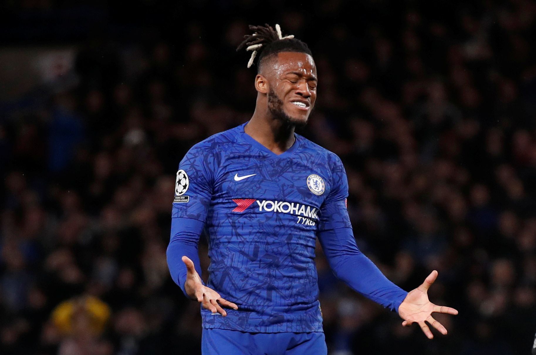 Soccer Football - Champions League - Group H - Chelsea v Lille - Stamford Bridge, London, Britain - December 10, 2019  Chelsea's Michy Batshuayi reacts  REUTERS/David Klein