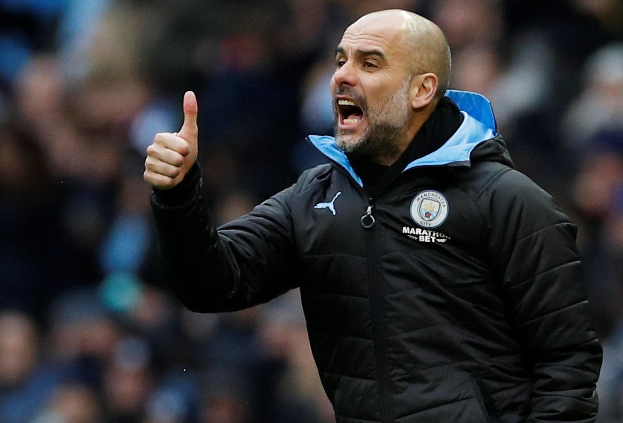 Soccer Football - FA Cup Fourth Round - Manchester City v Fulham - Etihad Stadium, Manchester, Britain - January 26, 2020  Manchester City manager Pep Guardiola   REUTERS/Phil Noble
