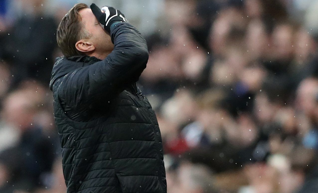 Soccer Football - Premier League - Newcastle United v Southampton - St James' Park, Newcastle, Britain - December 8, 2019  Southampton manager Ralph Hasenhuttl reacts  REUTERS/Scott Heppell  EDITORIAL USE ONLY. No use with unauthorized audio, video, data, fixture lists, club/league logos or 