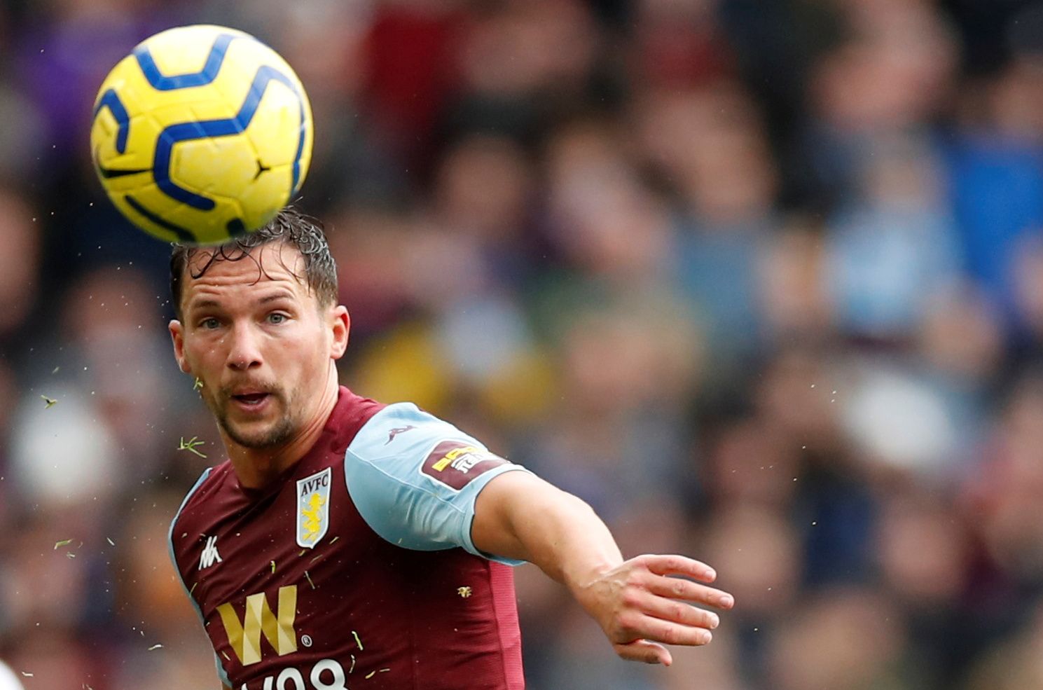 Soccer Football - Premier League - Aston Villa v Tottenham Hotspur - Villa Park, Birmingham, Britain - February 16, 2020  Aston Villa's Danny Drinkwater in action  Action Images via Reuters/Andrew Boyers  EDITORIAL USE ONLY. No use with unauthorized audio, video, data, fixture lists, club/league logos or 