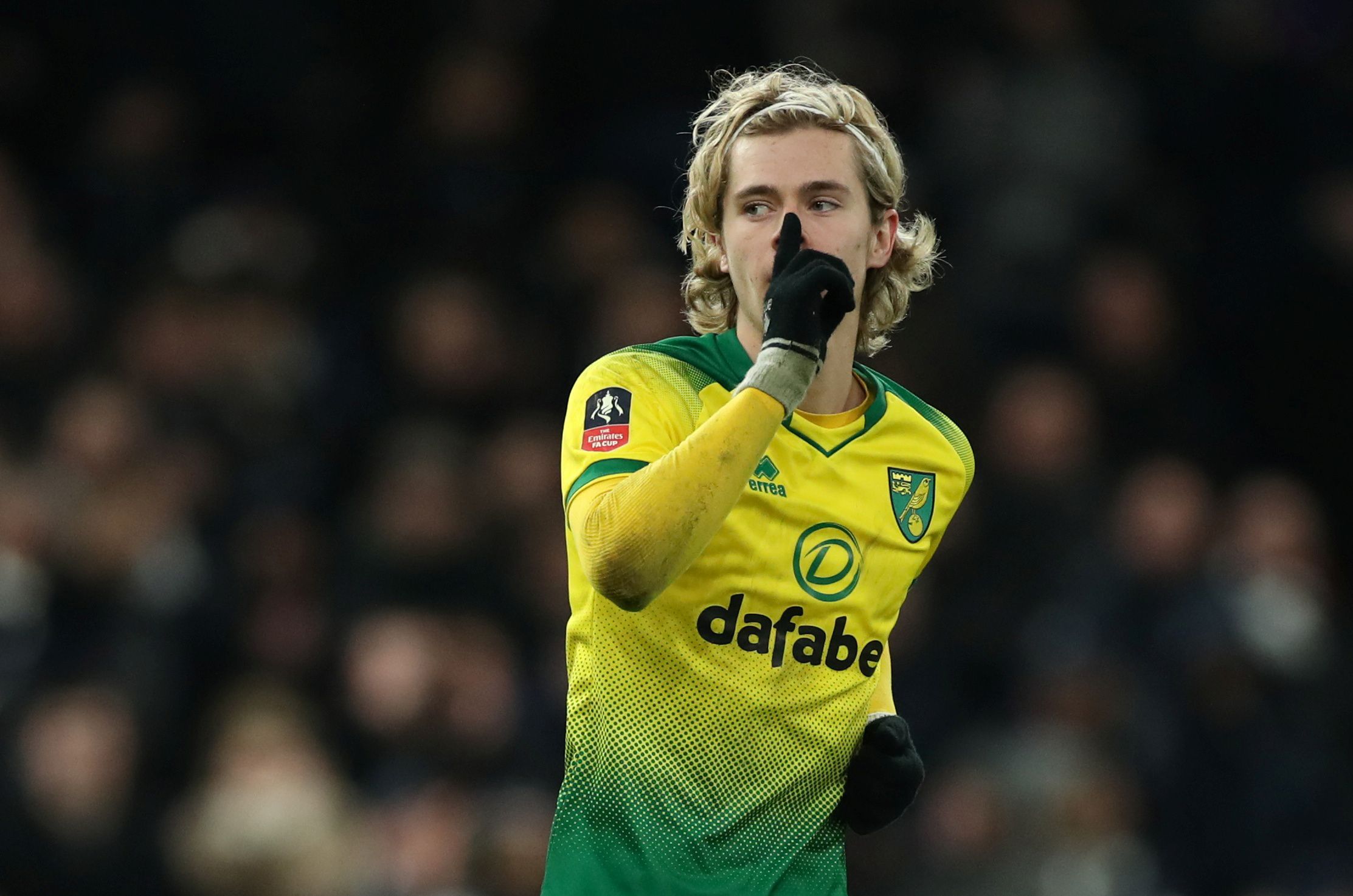Soccer Football - FA Cup Fifth Round - Tottenham Hotspur v Norwich City - Tottenham Hotspur Stadium, London, Britain - March 4, 2020  Norwich City's Todd Cantwell celebrates after winning the penalty shootout  Action Images via Reuters/Peter Cziborra