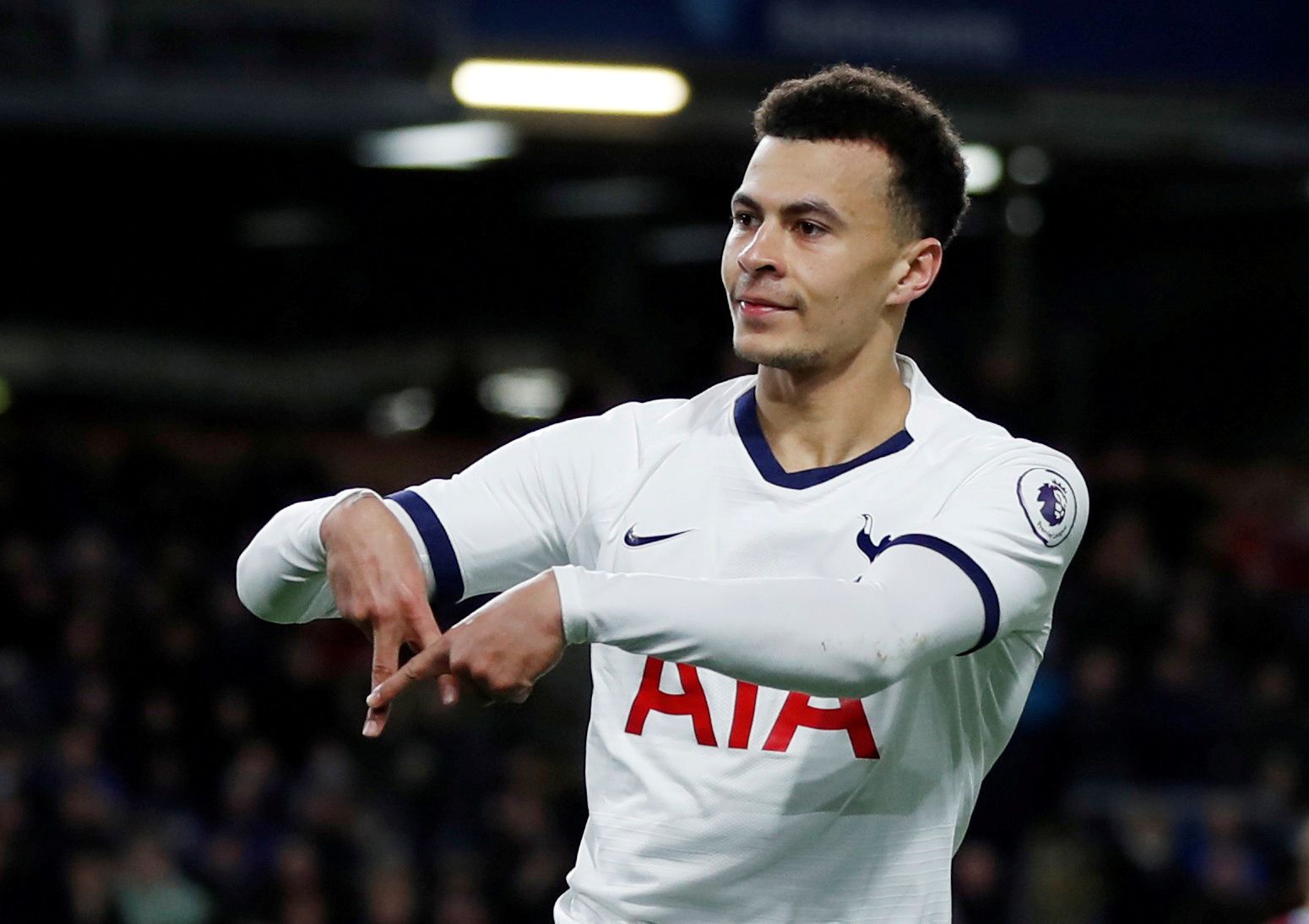 Soccer Football - Premier League - Burnley v Tottenham Hotspur - Turf Moor, Burnley, Britain - March 7, 2020  Tottenham Hotspur's Dele Alli celebrates scoring their first goal   Action Images via Reuters/Lee Smith  EDITORIAL USE ONLY. No use with unauthorized audio, video, data, fixture lists, club/league logos or 