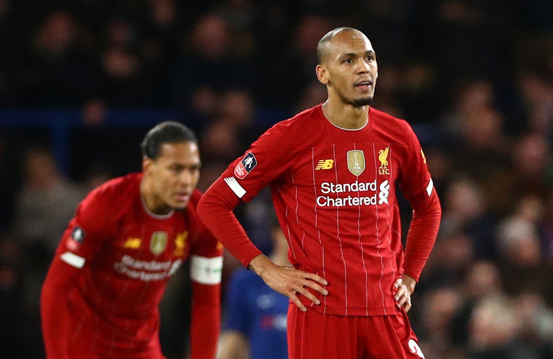 Soccer Football - FA Cup Fifth Round - Chelsea v Liverpool - Stamford Bridge, London, Britain - March 3, 2020  Liverpool's Fabinho looks dejected after Chelsea's second goal  REUTERS/Hannah Mckay