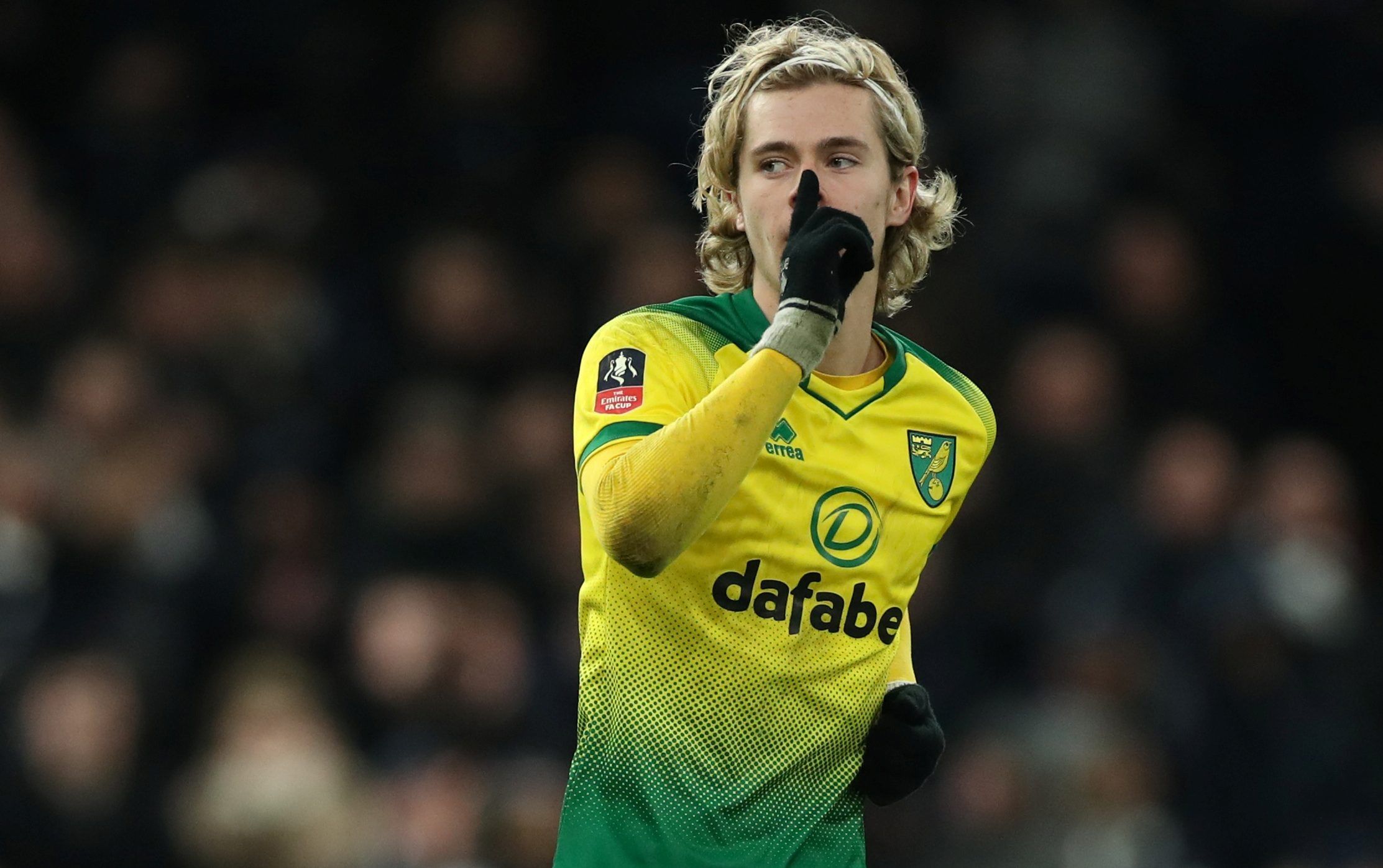 Soccer Football - FA Cup Fifth Round - Tottenham Hotspur v Norwich City - Tottenham Hotspur Stadium, London, Britain - March 4, 2020  Norwich City's Todd Cantwell celebrates after winning the penalty shootout  Action Images via Reuters/Peter Cziborra