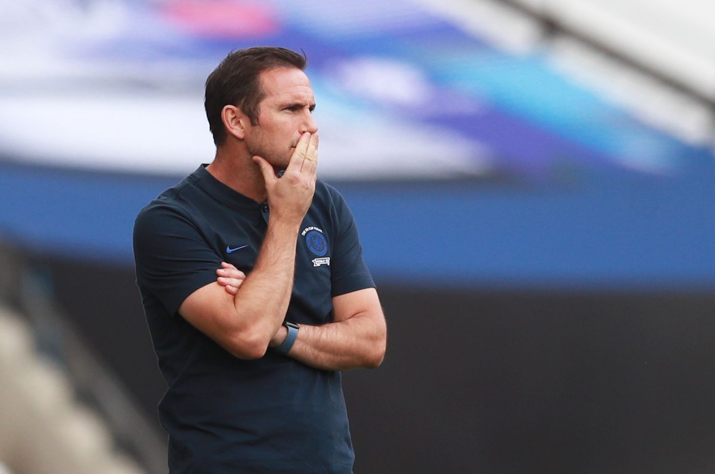 Soccer Football - FA Cup Final - Arsenal v Chelsea - Wembley Stadium, London, Britain - August 1, 2020 Chelsea manager Frank Lampard, as play resumes behind closed doors following the outbreak of the coronavirus disease (COVID-19) Pool via REUTERS/Adam Davy