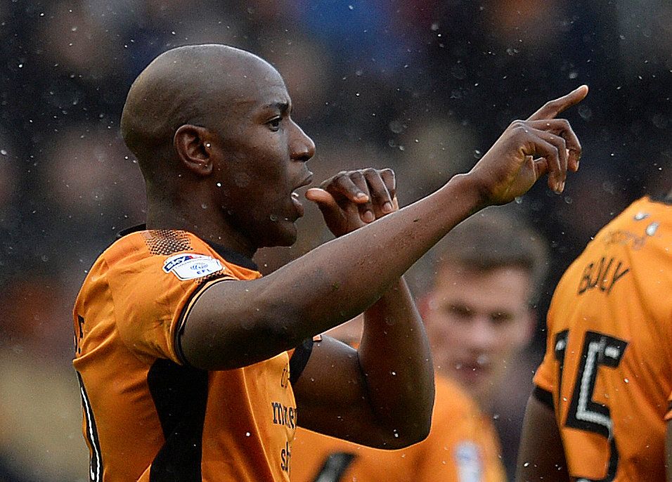 Soccer Football - Championship - Wolverhampton Wanderers vs Burton Albion - Molineux Stadium, Wolverhampton, Britain - March 17, 2018   Wolves' Benik Afobe celebrates scoring their second goal      Action Images/Alan Walter    EDITORIAL USE ONLY. No use with unauthorized audio, video, data, fixture lists, club/league logos or 