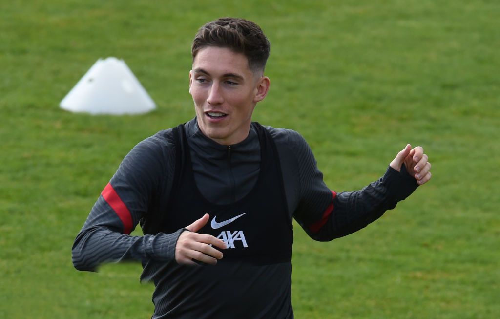 LIVERPOOL, ENGLAND - SEPTEMBER 29: (THE SUN OUT, THE SUN ON SUNDAY OUT) Harry Wilson of Liverpool during a training session at Melwood Training Ground on September 29, 2020 in Liverpool, England. (Photo by John Powell/Liverpool FC via Getty Images)
