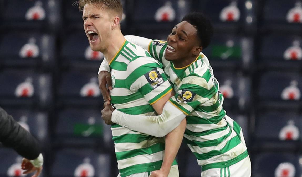 Jeremie Frimpong was outstanding during Celtic's win over Dundee United