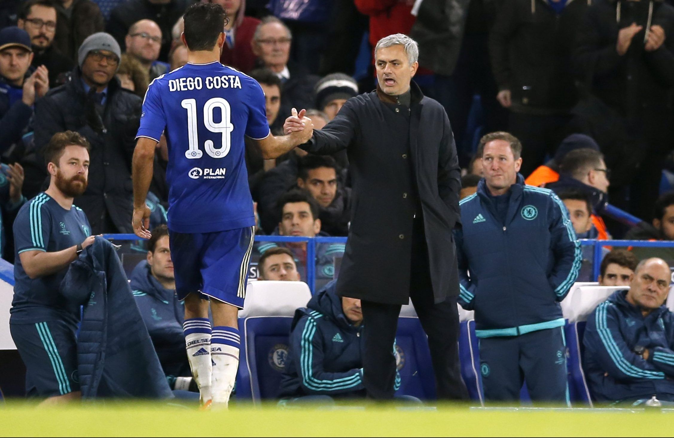 jose mourinho and diego costa at chelsea