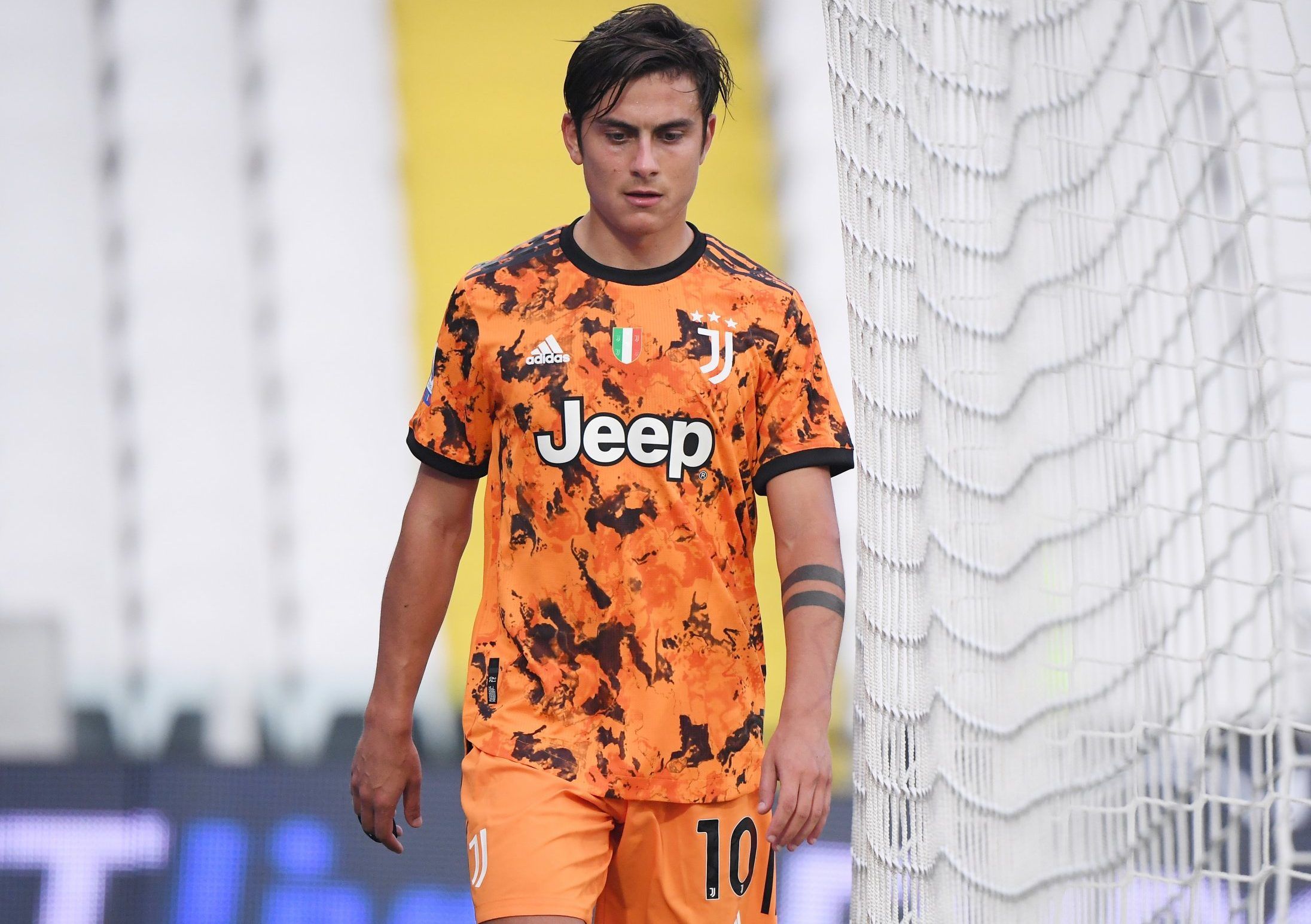 juventus star paulo dybala serie a substituted vs spezia