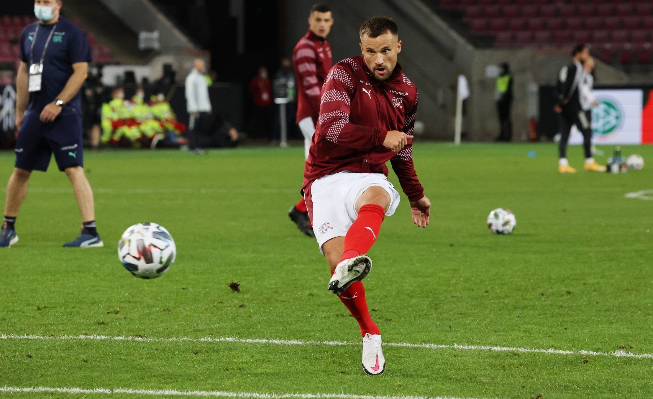 benfica striker haris seferovic in action for switzerland vs germany west brom transfer rumours