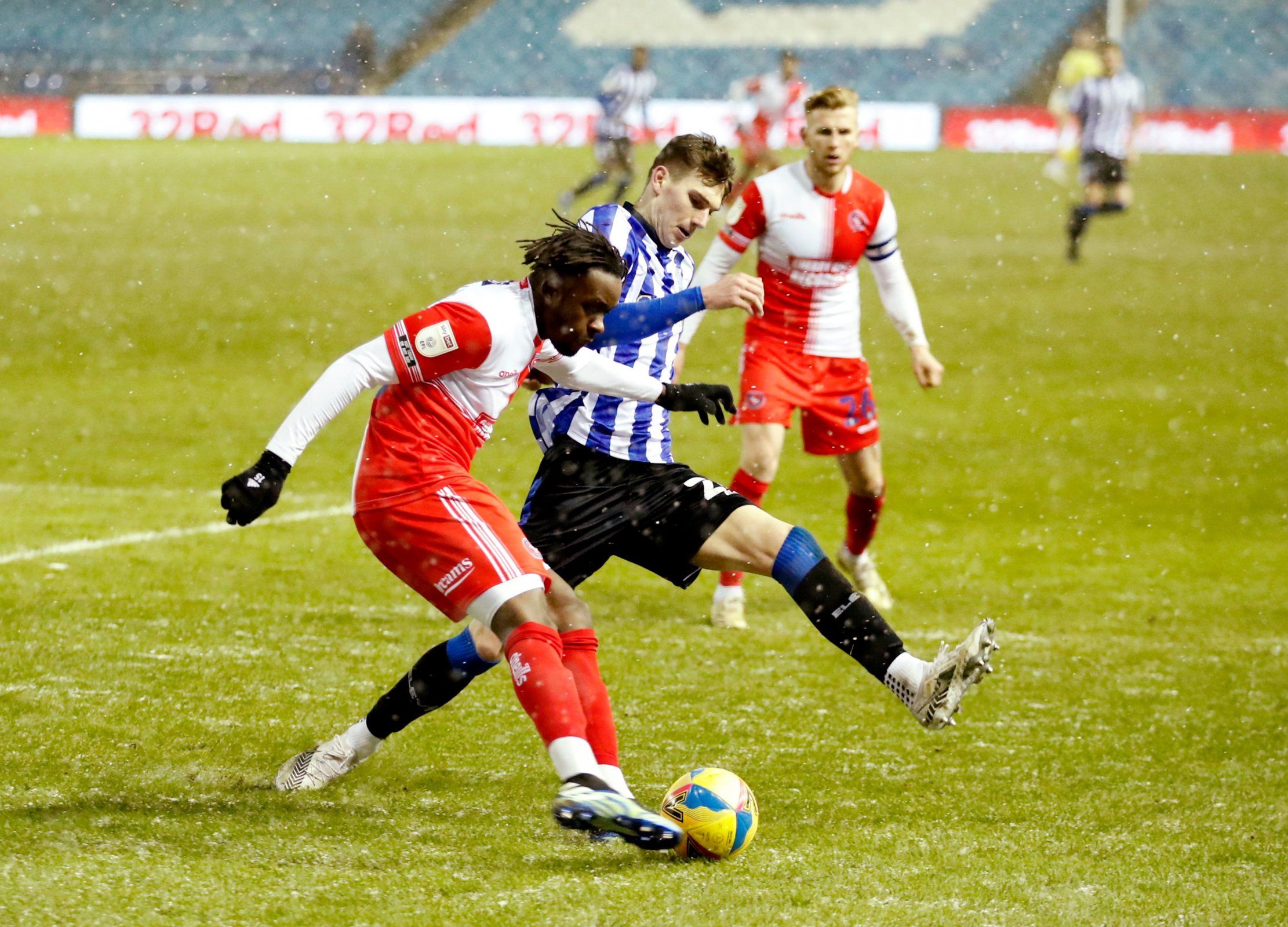 sheffield wednesday ace liam shaw in action vs wycombe championship