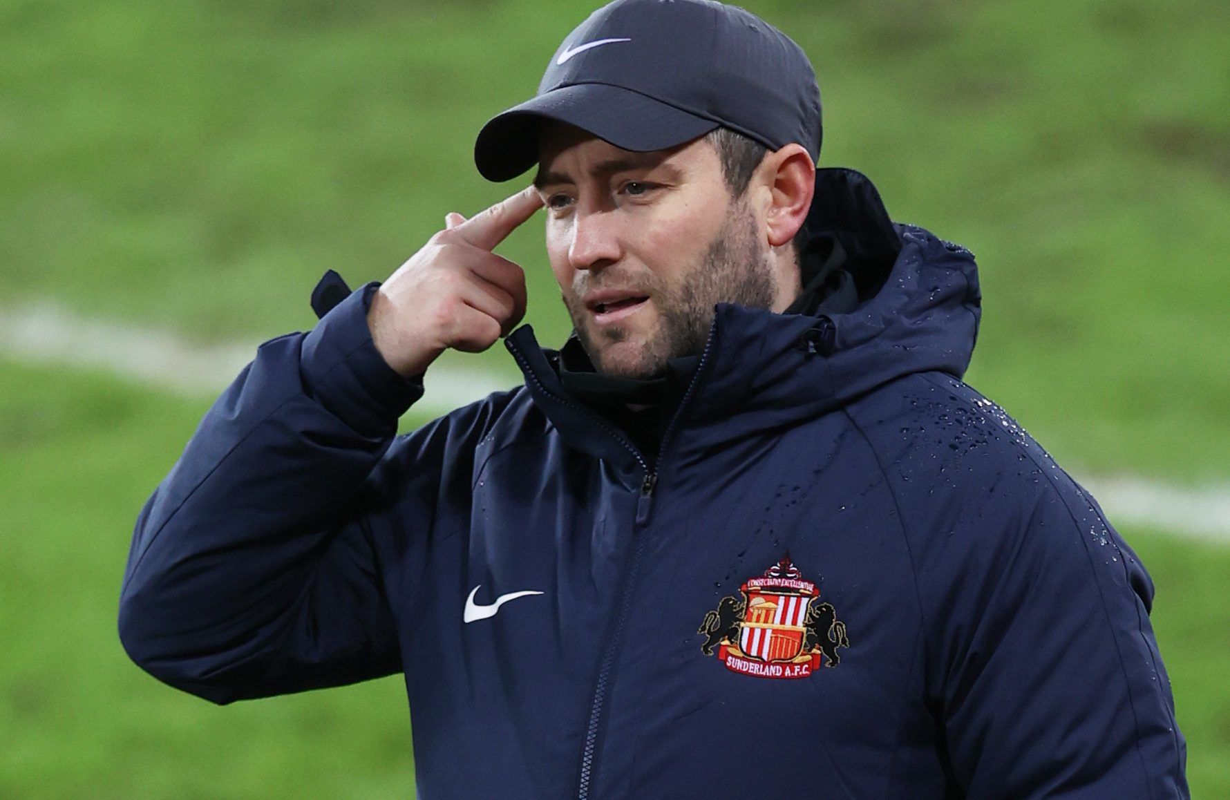 Soccer Football - League One - Sunderland v Plymouth Argyle - Stadium of Light, Sunderland, Britain - January 19, 2021 Sunderland's manager Lee Johnson during the match Action Images/Lee Smith EDITORIAL USE ONLY. No use with unauthorized audio, video, data, fixture lists, club/league logos or 'live' services. Online in-match use limited to 75 images, no video emulation. No use in betting, games or single club /league/player publications.  Please contact your account representative for further de