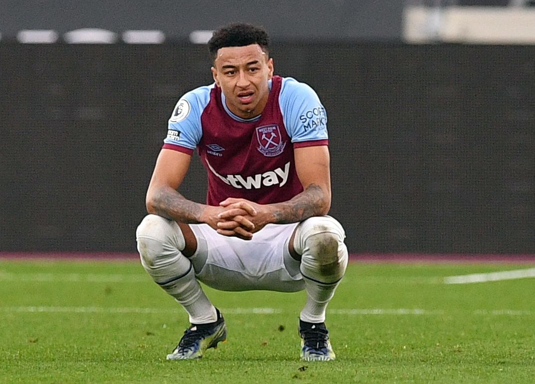 Soccer Football - Premier League - West Ham United v Arsenal  - London Stadium, London, Britain - March 21, 2021 West Ham United's Jesse Lingard after the match Pool via REUTERS/Justin Tallis EDITORIAL USE ONLY. No use with unauthorized audio, video, data, fixture lists, club/league logos or 'live' services. Online in-match use limited to 75 images, no video emulation. No use in betting, games or single club /league/player publications.  Please contact your account representative for further det