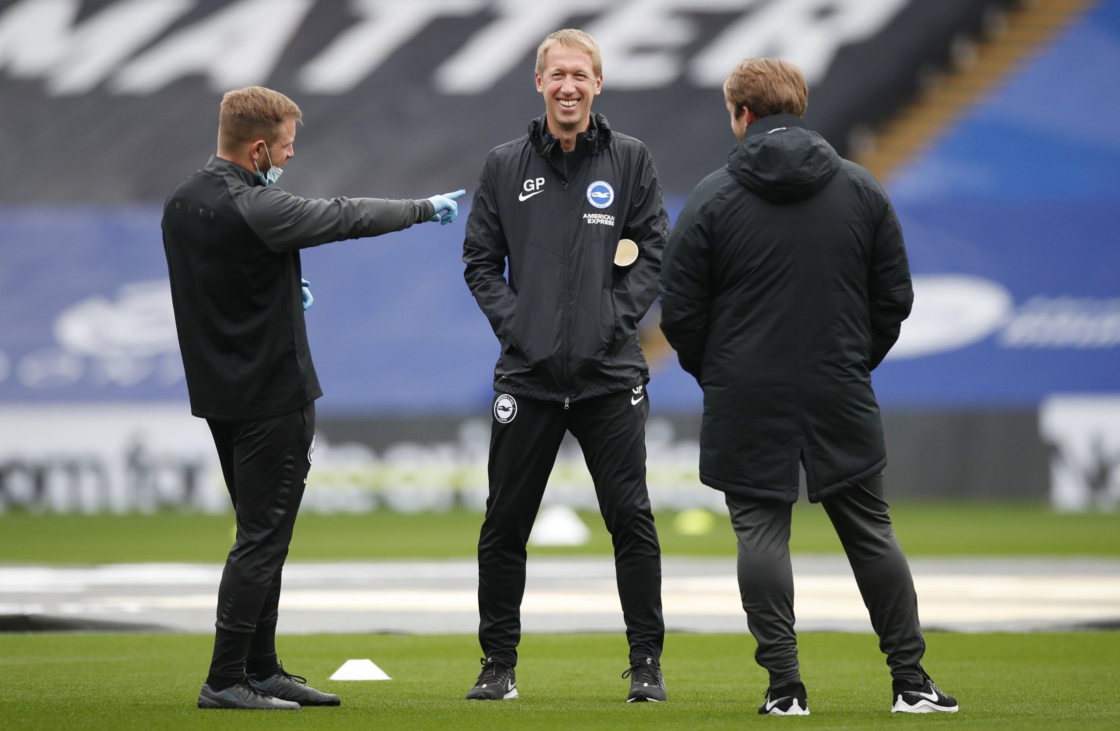 brighton manager graham potter before match with palace premier league