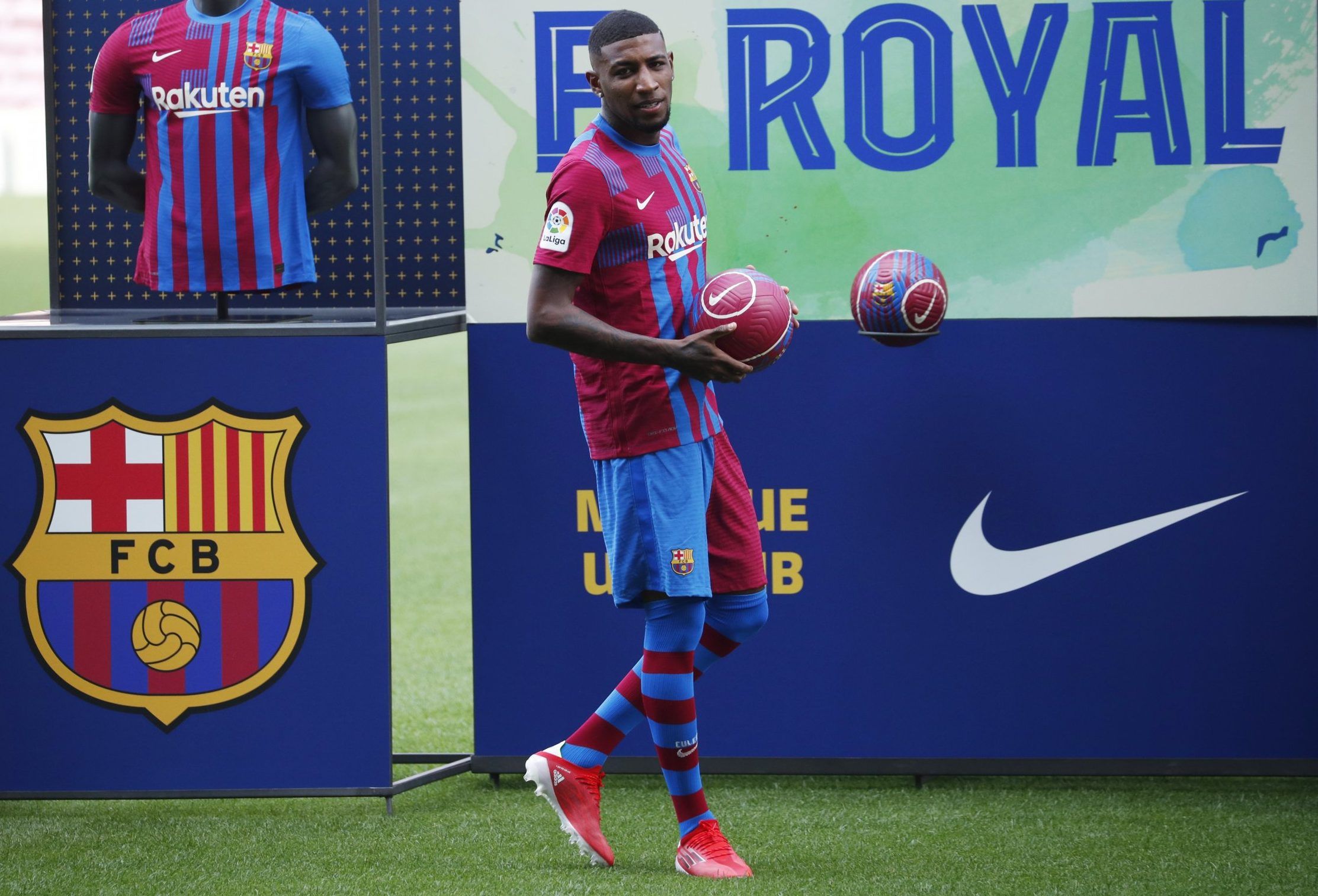 Barcelona announce new signing Emerson Royal from Real Betis presentation press conference