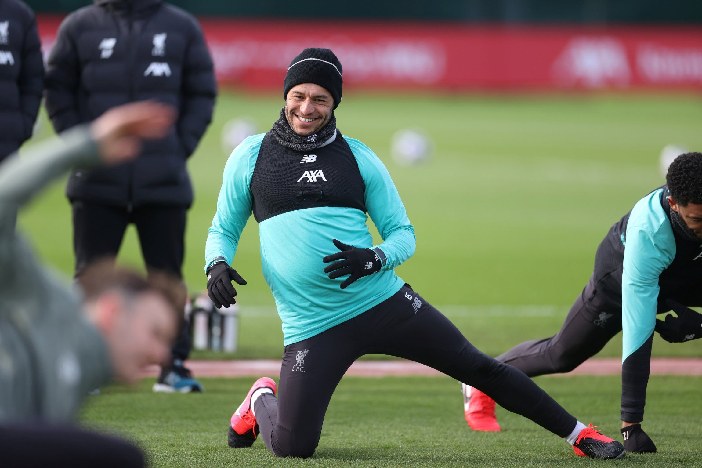 alex oxlade-chamberlain during liverpool champions league training
