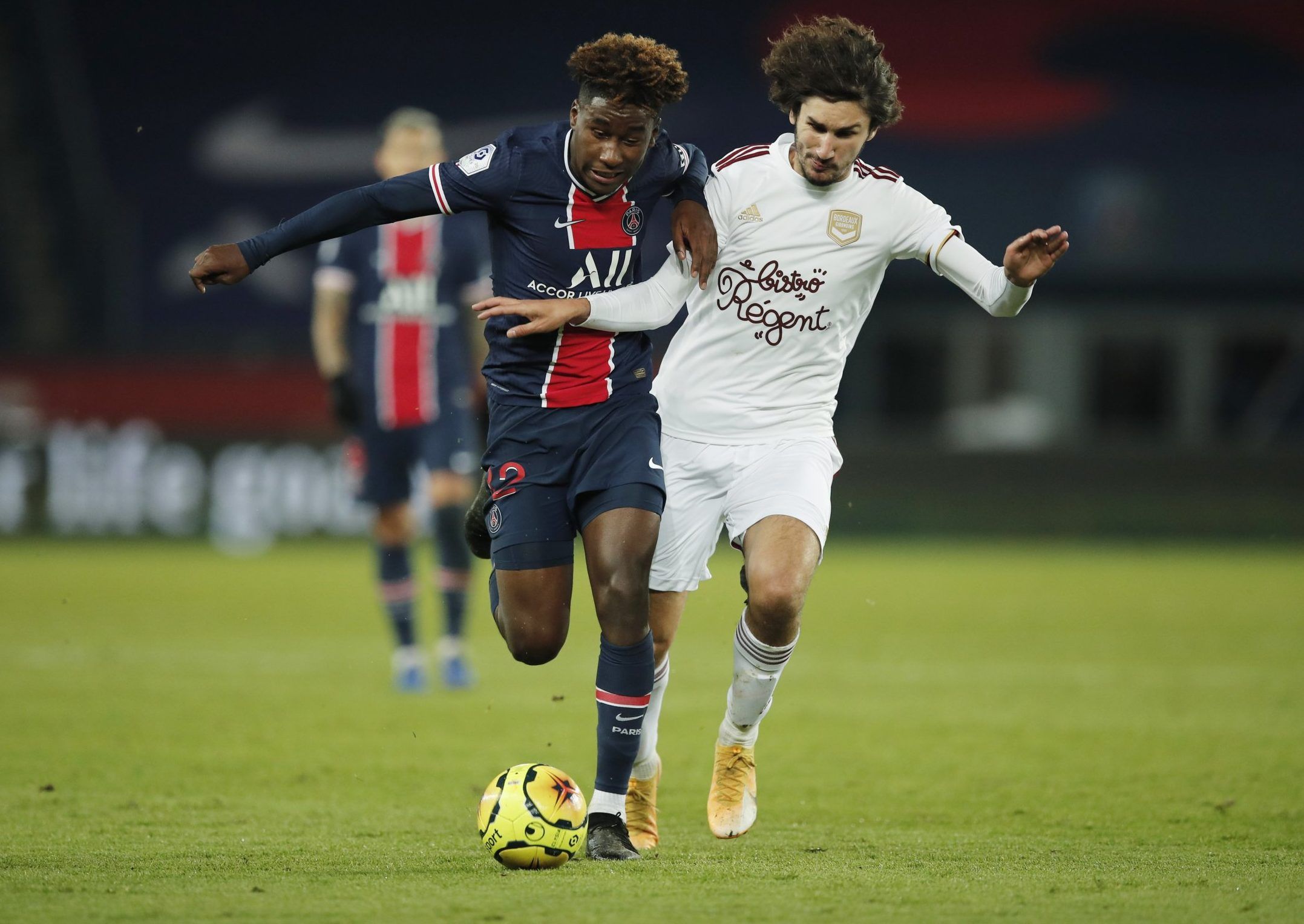 bordeaux midfielder yacine adli in action against psg ligue 1