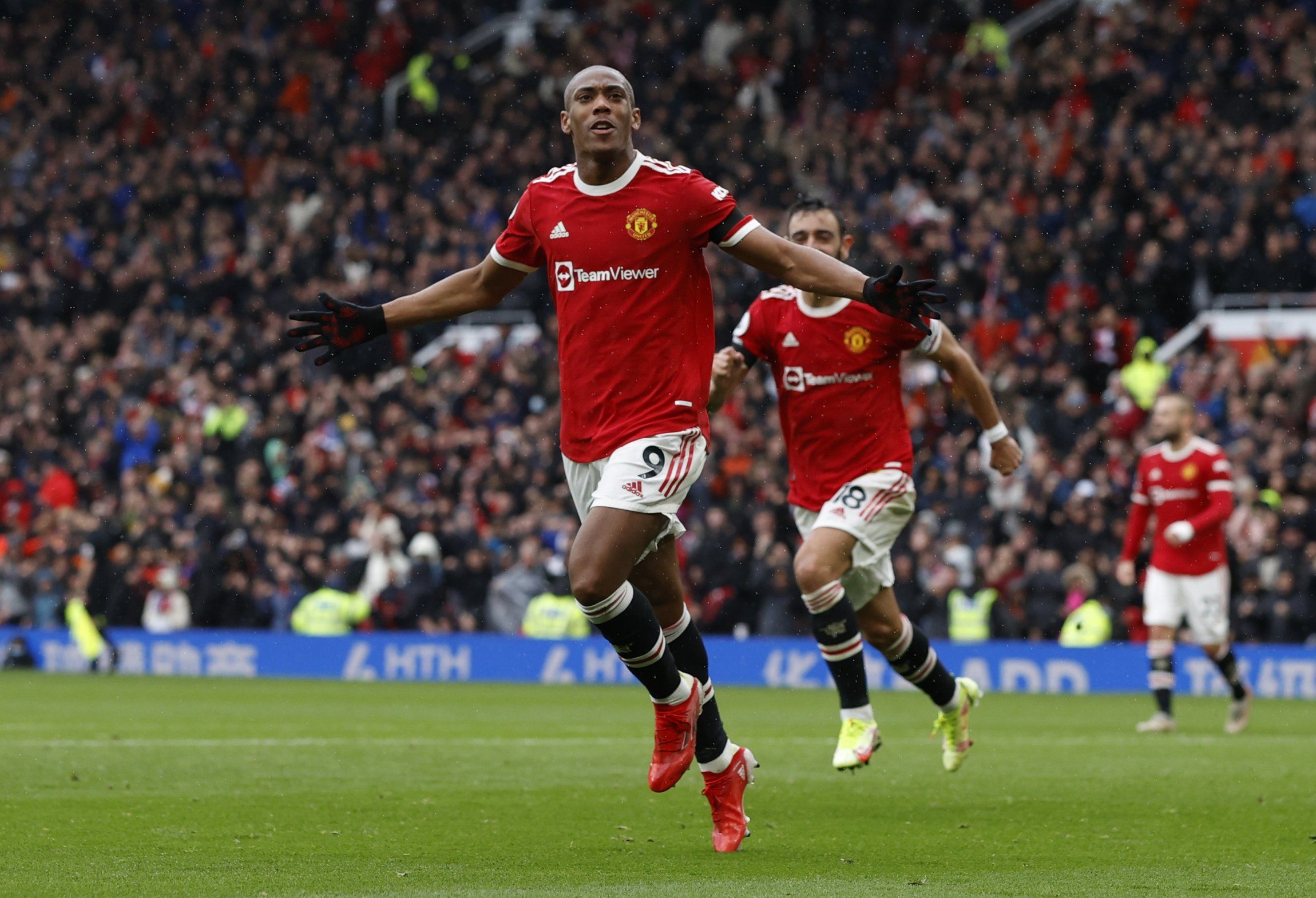 Manchester United striker Anthony Martial on Premier League duty