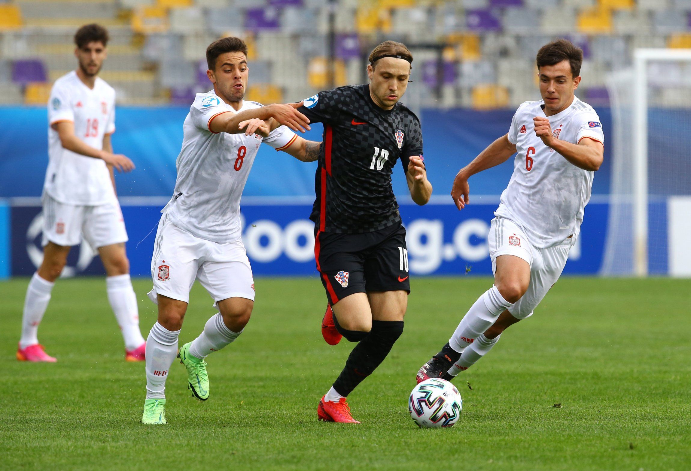 Rennes midfielder Lovro Majer in action for Croatia at Euro 2020