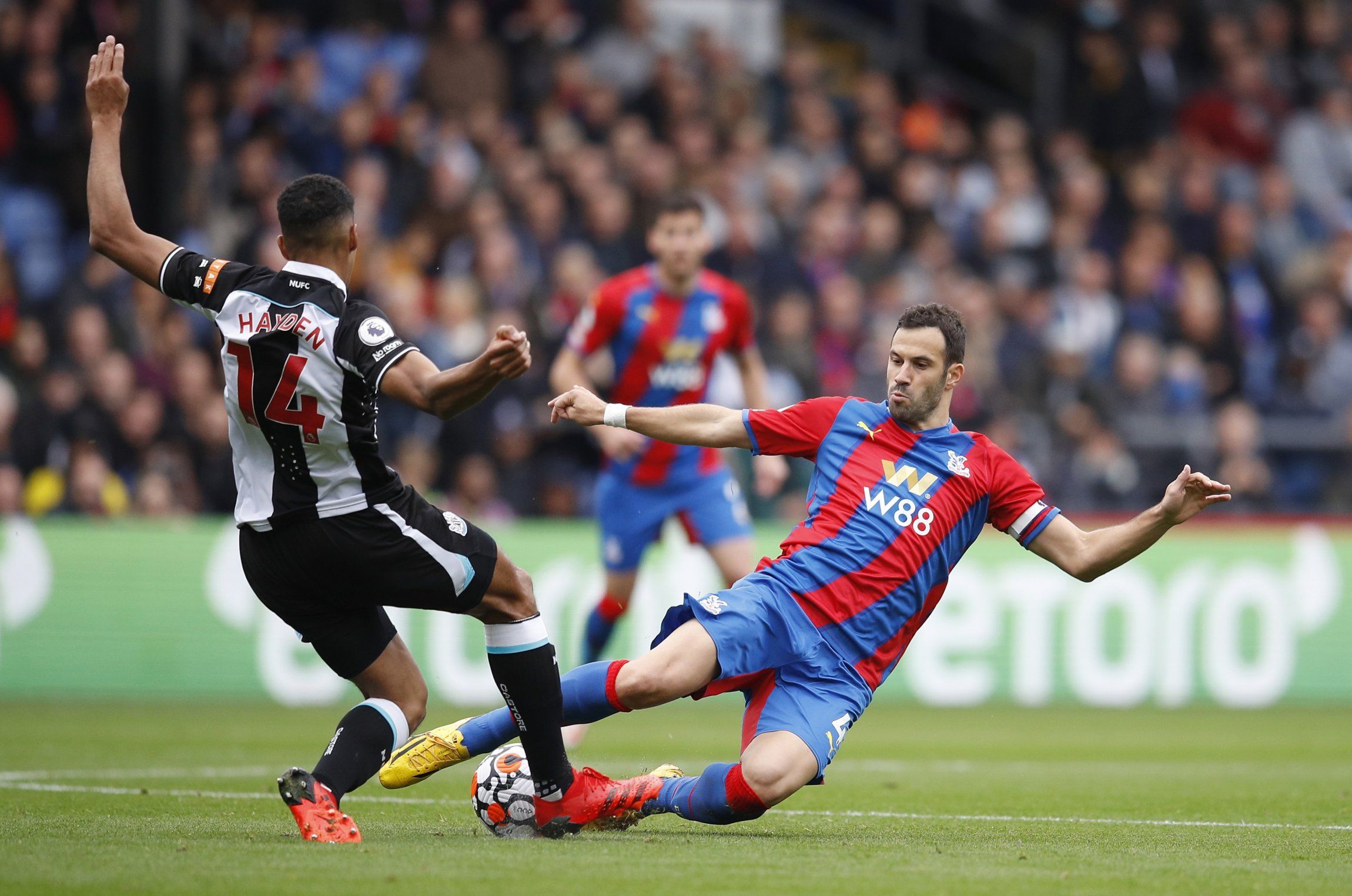 Crystal Palace captain Luka Milivojevic in Premier League action