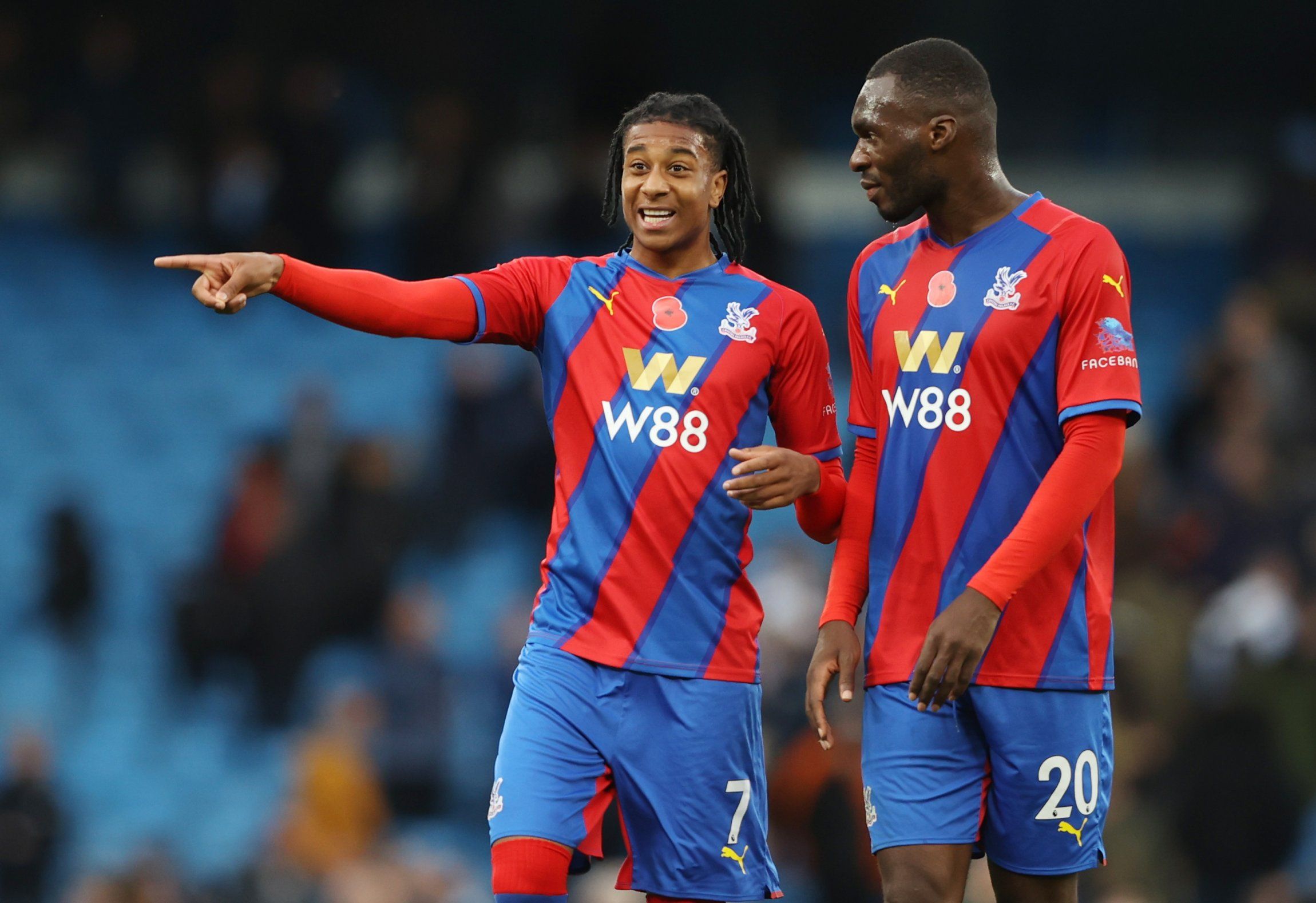 Crystal Palace player Michael Olise in Premier League action