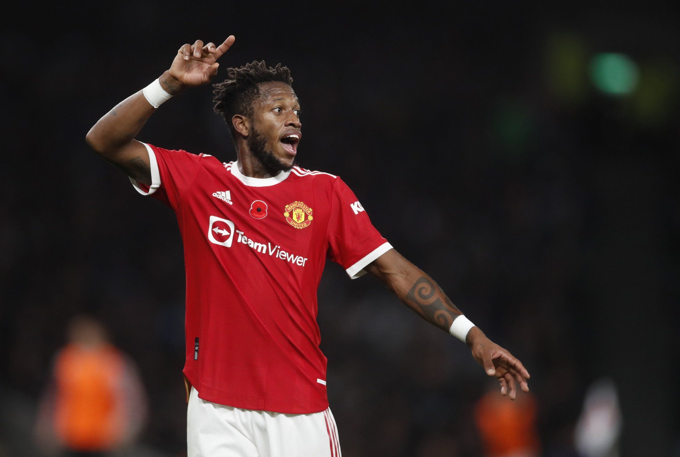 Manchester United midfielder Fred in Premier League action