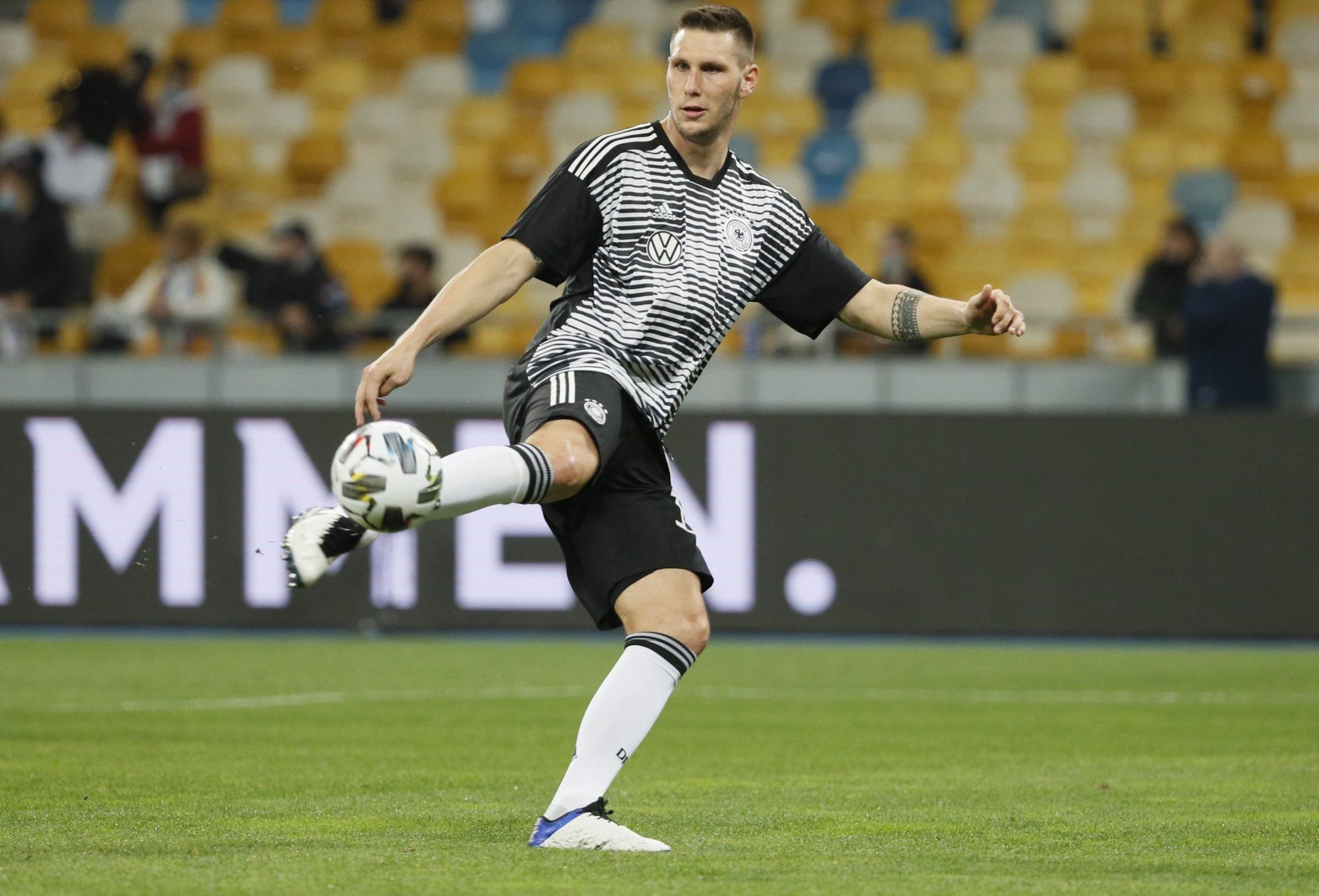 Germany and Bayern Munich defender Niklas Sule during warm up against Ukraine UEFA Nations League