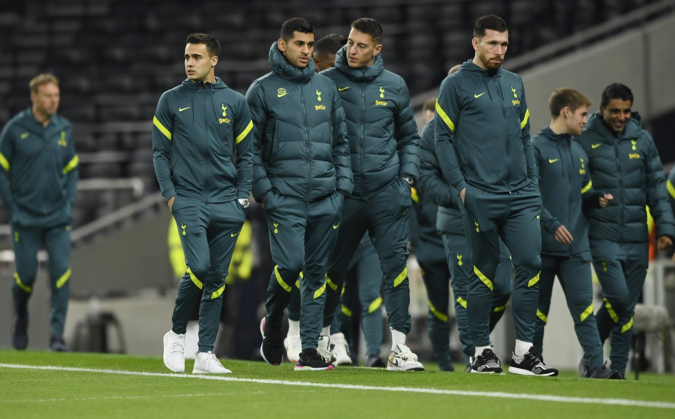 Spurs players arrive before Europa Conference League clash with Vitesse