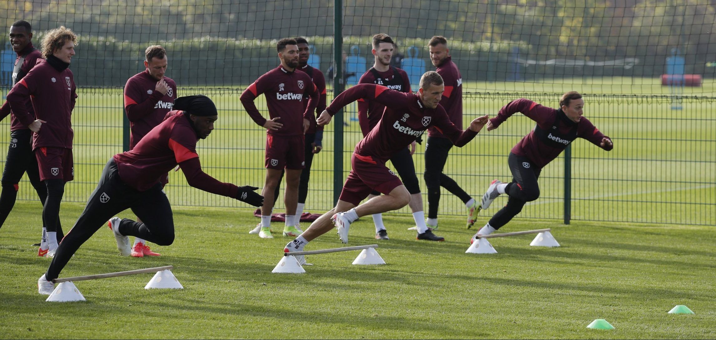 West Ham stars in training ahead of Genk clash in Europa League
