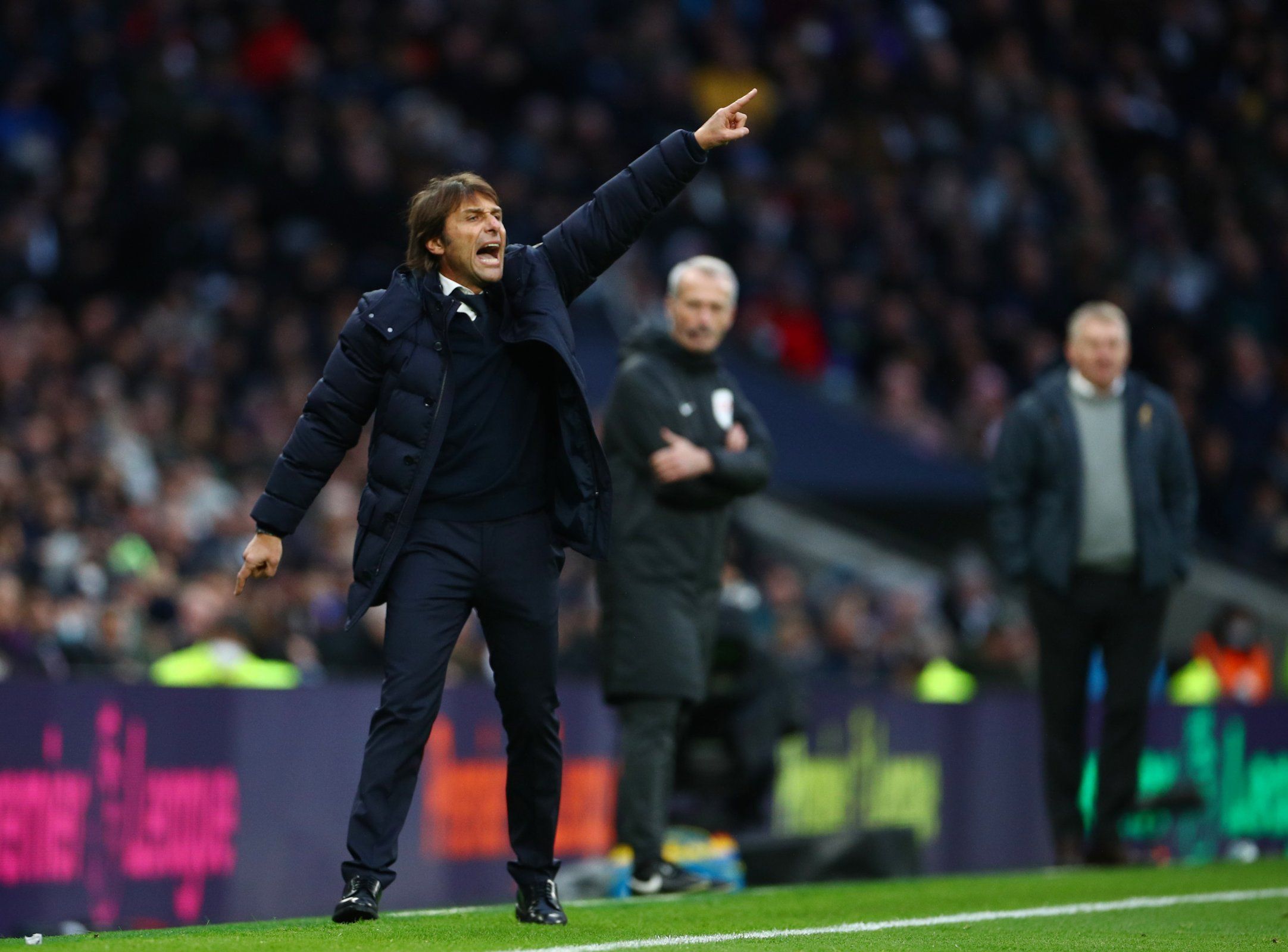 Spurs boss Antonio Conte on the sideline against Norwich City in their Premier League clash, transfer rumours gossip