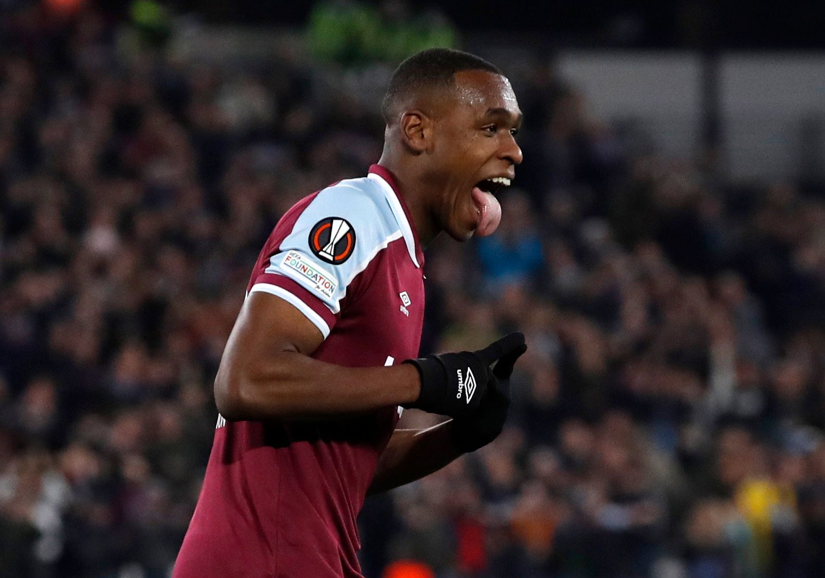 West Ham United defender Issa Diop in Europa League action