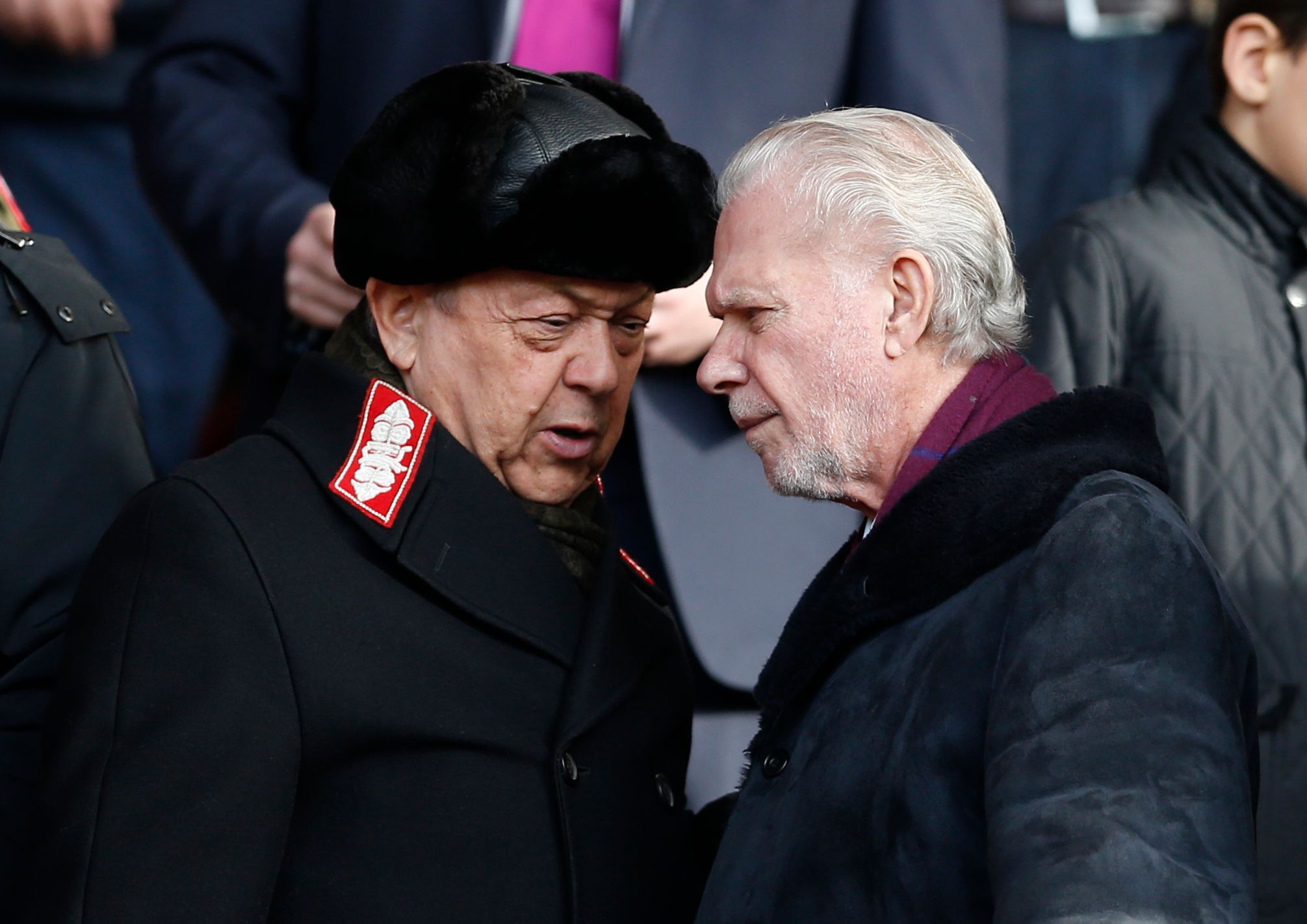 Britain Football Soccer - Southampton v West Ham United - Premier League - St Mary's Stadium - 4/2/17 West Ham United owners David Gold and David Sullivan Action Images via Reuters / Matthew Childs Livepic EDITORIAL USE ONLY. No use with unauthorized audio, video, data, fixture lists, club/league logos or 