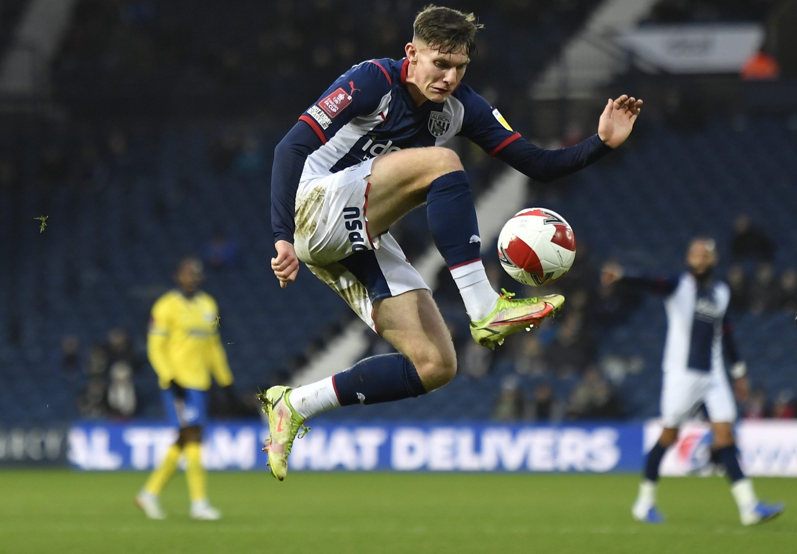 Soccer Football - FA Cup Third Round - West Bromwich Albion v Brighton &amp; Hove Albion - The Hawthorns, West Bromwich, Britain - January 8, 2022 West Bromwich Albion's Taylor Gardner-Hickman in action REUTERS/Toby Melville