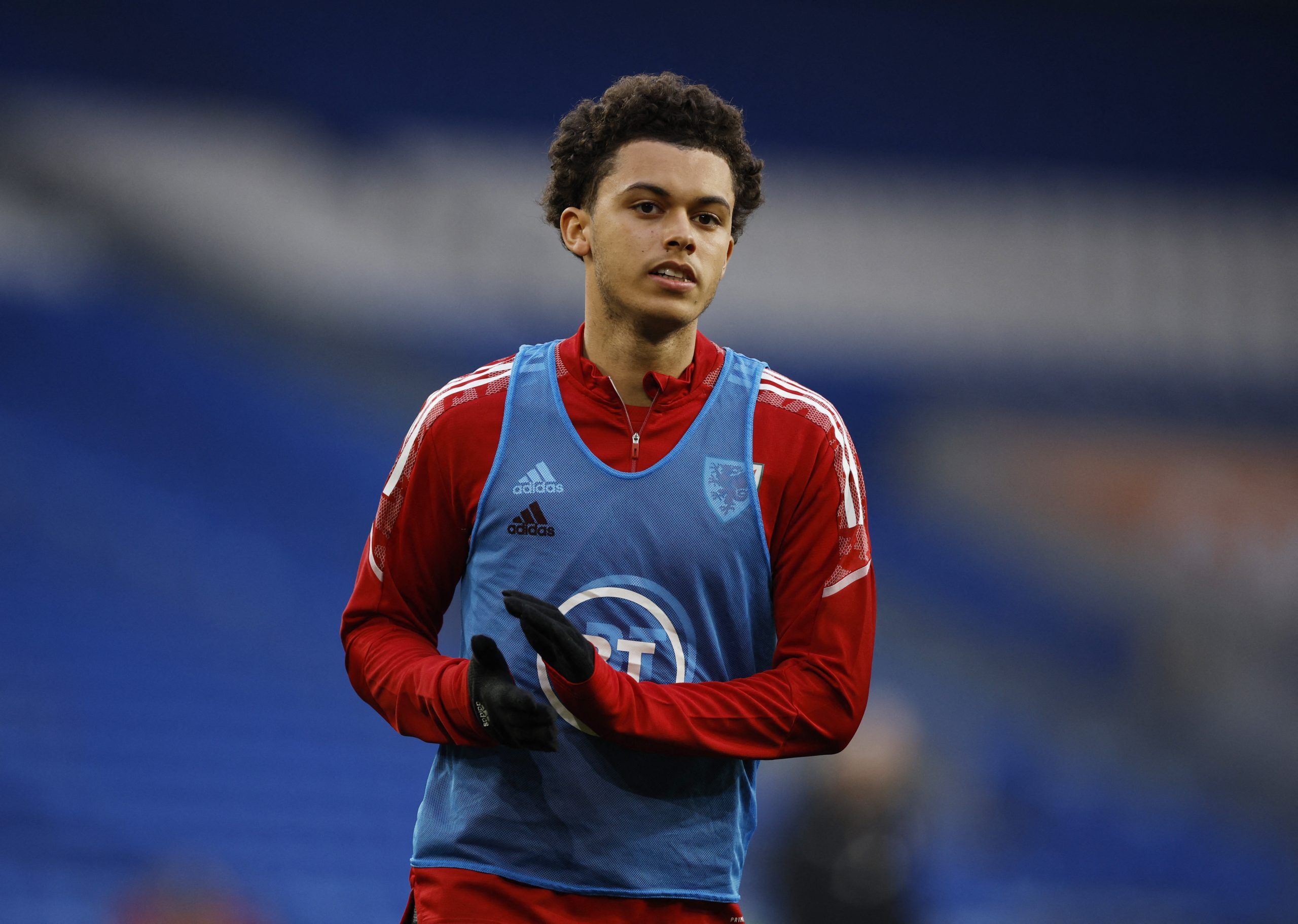 Soccer Football - International Friendly - Wales v Czech Republic - Cardiff City Stadium, Cardiff, Wales, Britain - March 29, 2022 Wales' Brennan Johnson during the warm up before the match Action Images via Reuters/John Sibley