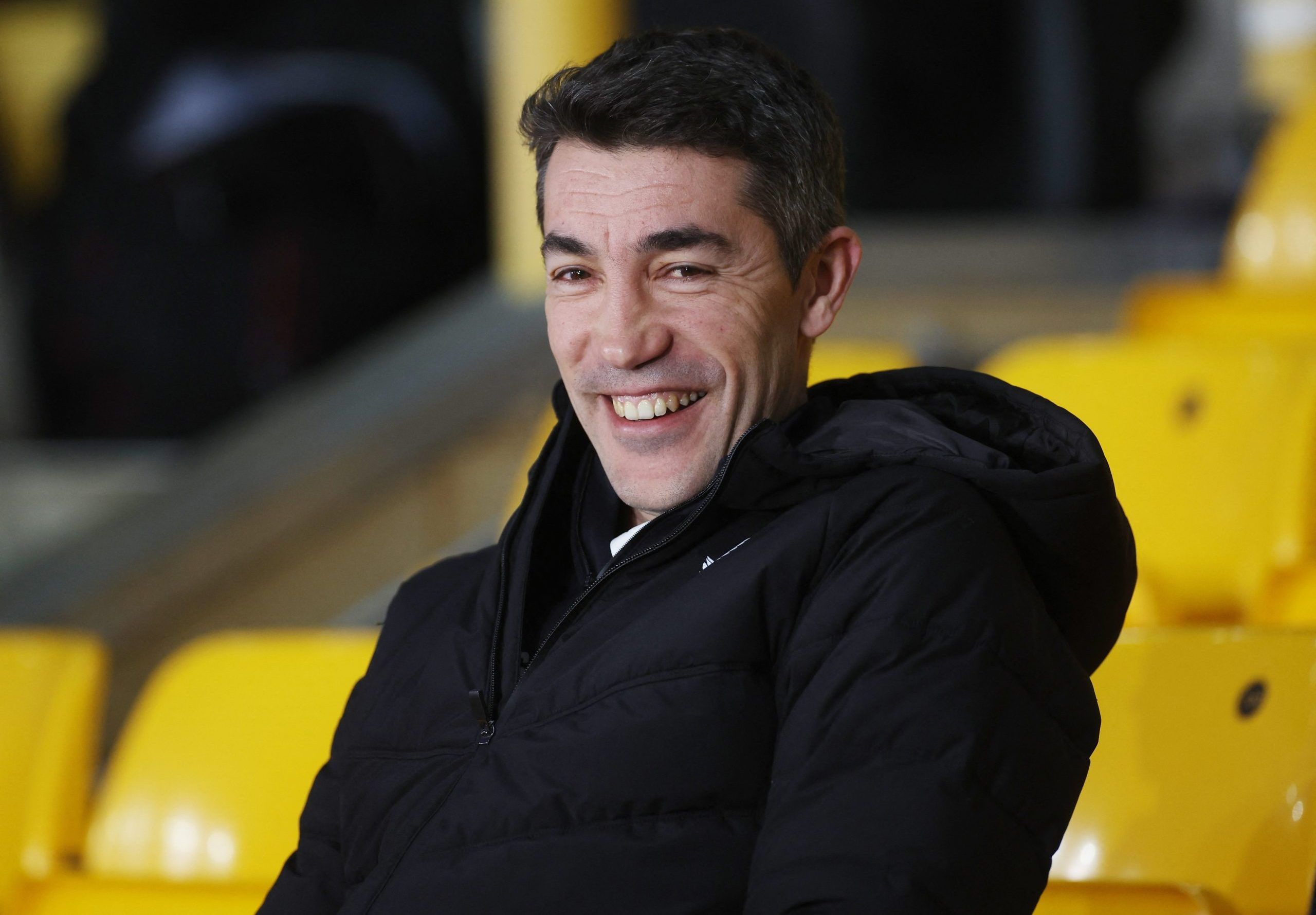 Soccer Football - Premier League - Wolverhampton Wanderers v Leeds United - Molineux Stadium, Wolverhampton, Britain - March 18, 2022 Wolverhampton Wanderers manager Bruno Lage in the stands before the match Action Images via Reuters/Paul Childs EDITORIAL USE ONLY. No use with unauthorized audio, video, data, fixture lists, club/league logos or 'live' services. Online in-match use limited to 75 images, no video emulation. No use in betting, games or single club /league/player publications.  Plea