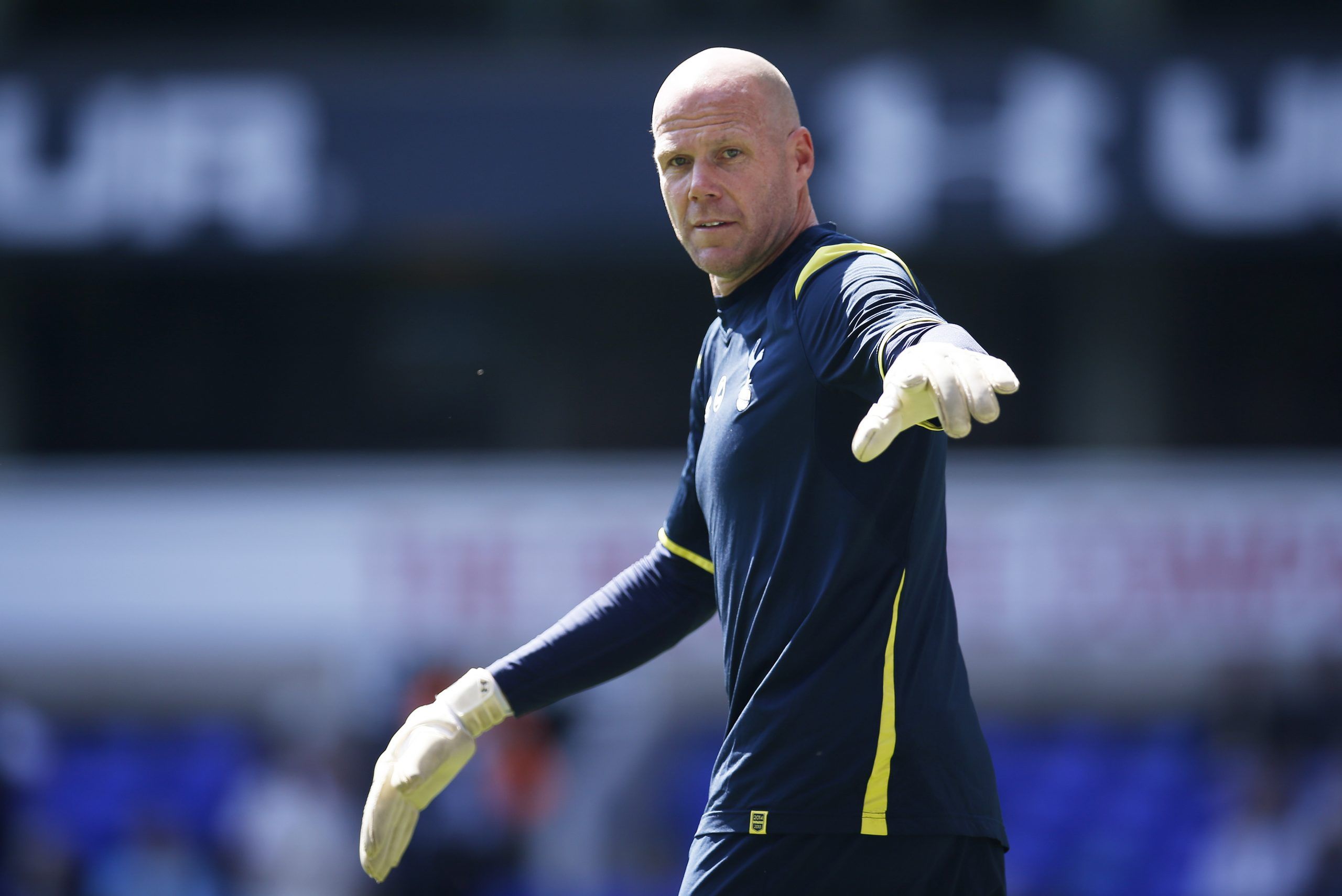 Football - Tottenham Hotspur v Hull City - Barclays Premier League - White Hart Lane - 16/5/15 
Tottenham Hotspur's Brad Friedel warms up before the match 
Mandatory Credit: Action Images / Andrew Couldridge 
Livepic 
EDITORIAL USE ONLY. No use with unauthorized audio, video, data, fixture lists, club/league logos or 