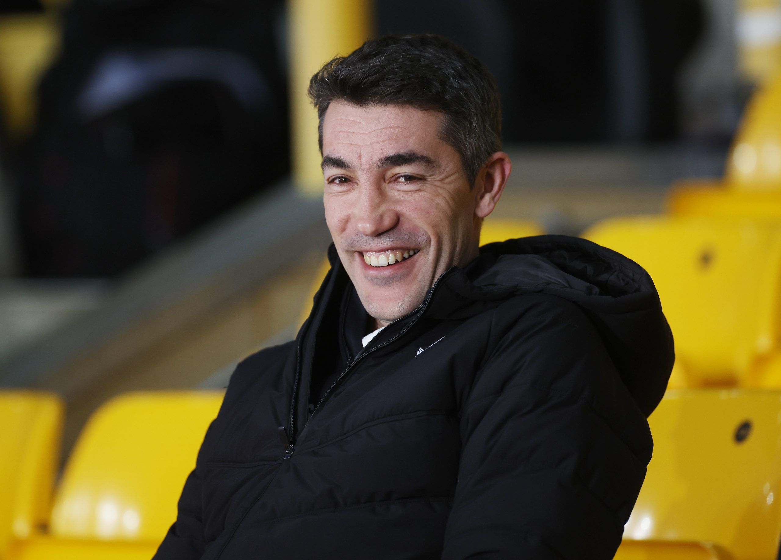 Soccer Football - Premier League - Wolverhampton Wanderers v Leeds United - Molineux Stadium, Wolverhampton, Britain - March 18, 2022 Wolverhampton Wanderers manager Bruno Lage in the stands before the match Action Images via Reuters/Paul Childs EDITORIAL USE ONLY. No use with unauthorized audio, video, data, fixture lists, club/league logos or 'live' services. Online in-match use limited to 75 images, no video emulation. No use in betting, games or single club /league/player publications.  Plea