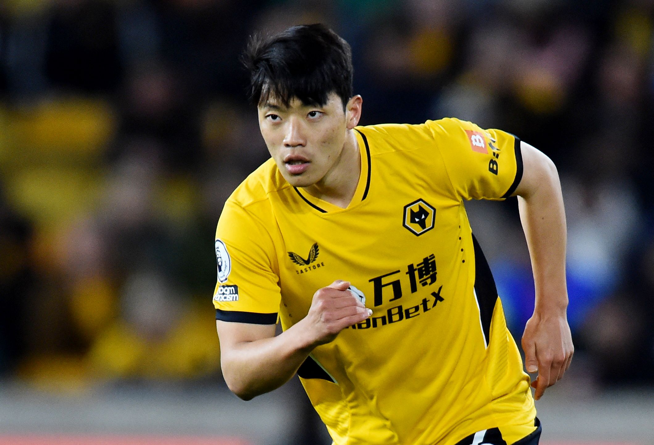 hee-chan-hwang-wolverhampton-wanderers-premier-league-wolves-transfer-news-bruno-lage-latest-ji-sung-park-manchester-united-sir-alex-fergusonSoccer Football - Premier League - Wolverhampton Wanderers v Manchester City - Molineux Stadium, Wolverhampton, Britain - May 11, 2022 Wolverhampton Wanderers' Hwang Hee-Chan REUTERS/Peter Powell EDITORIAL USE ONLY. No use with unauthorized audio, video, data, fixture lists, club/league logos or 'live' services. Online in-match use limited to 75 images, no 