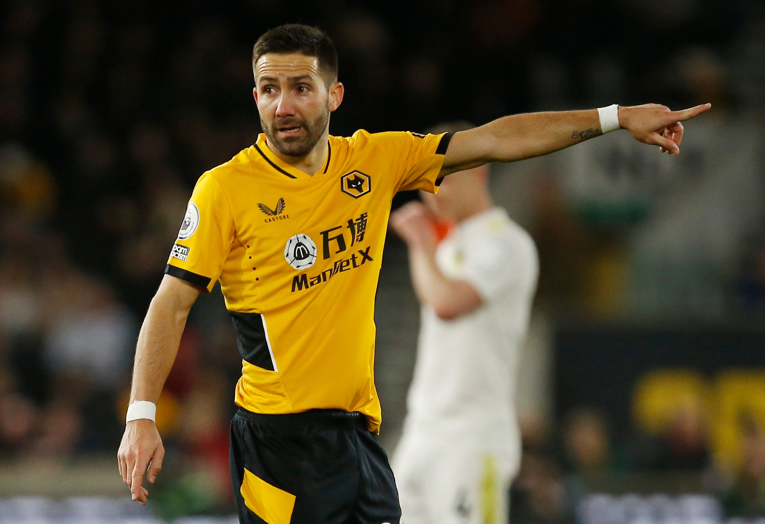 joao-moutinho-wolverhampton-wanderers-premier-league-bruno-lage-contract-tim-spiers-premier-league-transfer-news-molineuxSoccer Football - Premier League - Wolverhampton Wanderers v Leeds United - Molineux Stadium, Wolverhampton, Britain - March 18, 2022 Wolverhampton Wanderers' Joao Moutinho reacts REUTERS/Craig Brough EDITORIAL USE ONLY. No use with unauthorized audio, video, data, fixture lists, club/league logos or 'live' services. Online in-match use limited to 75 images, no video emulation