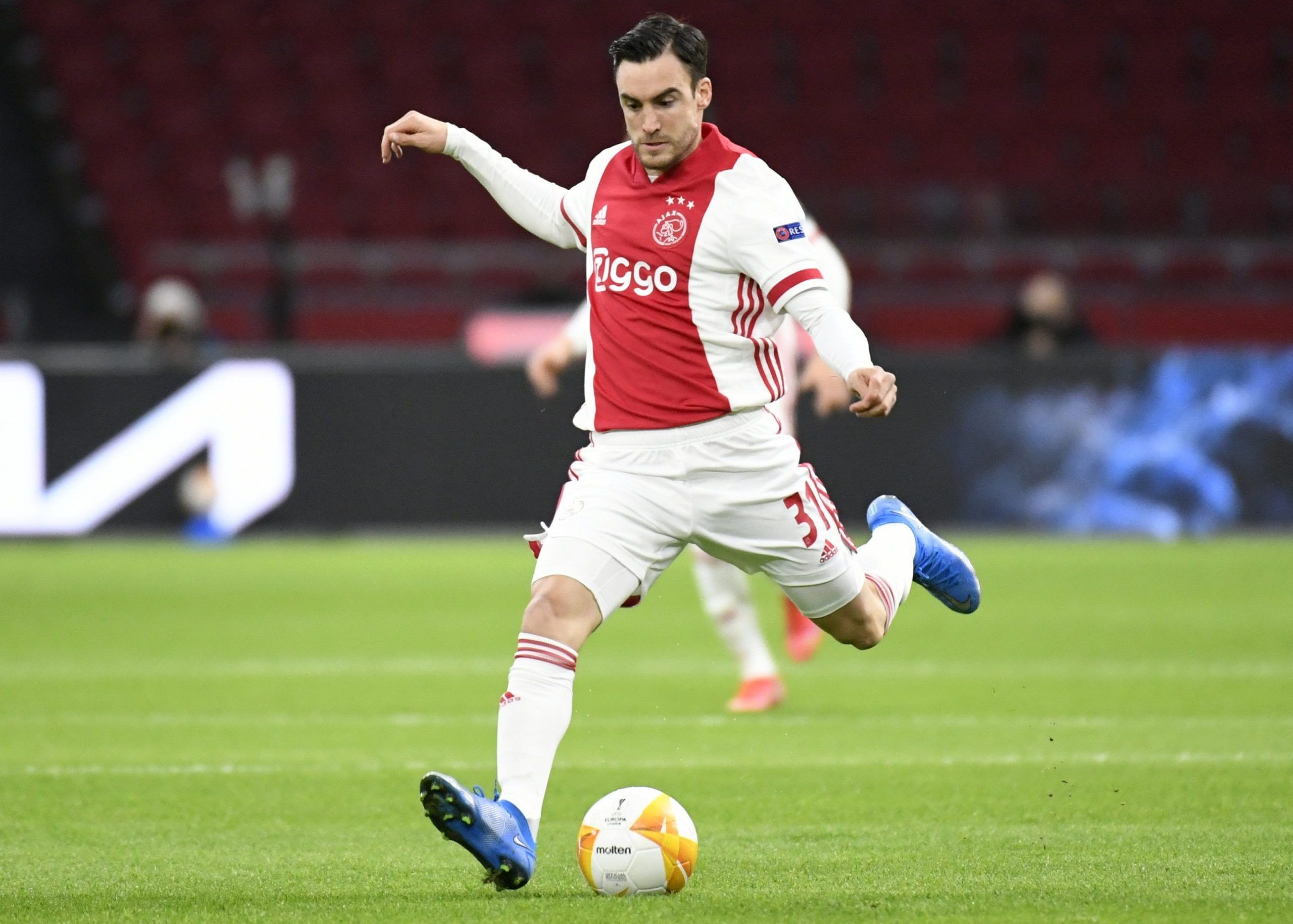 Ajax's Nicolas Tagliafico in action